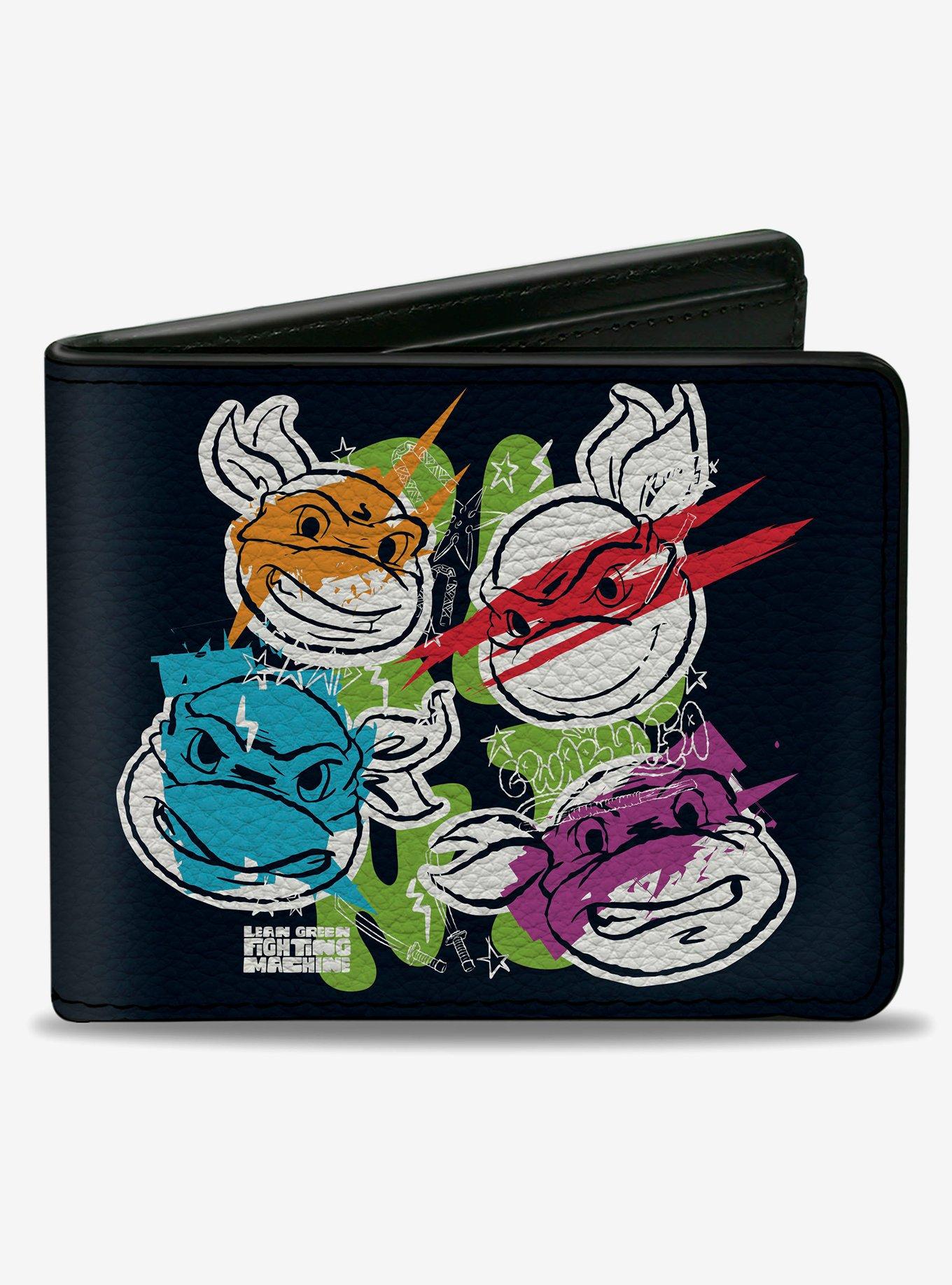 Teenage Mutant Ninja Turtles Faces and Doodles Bifold Wallet, , hi-res