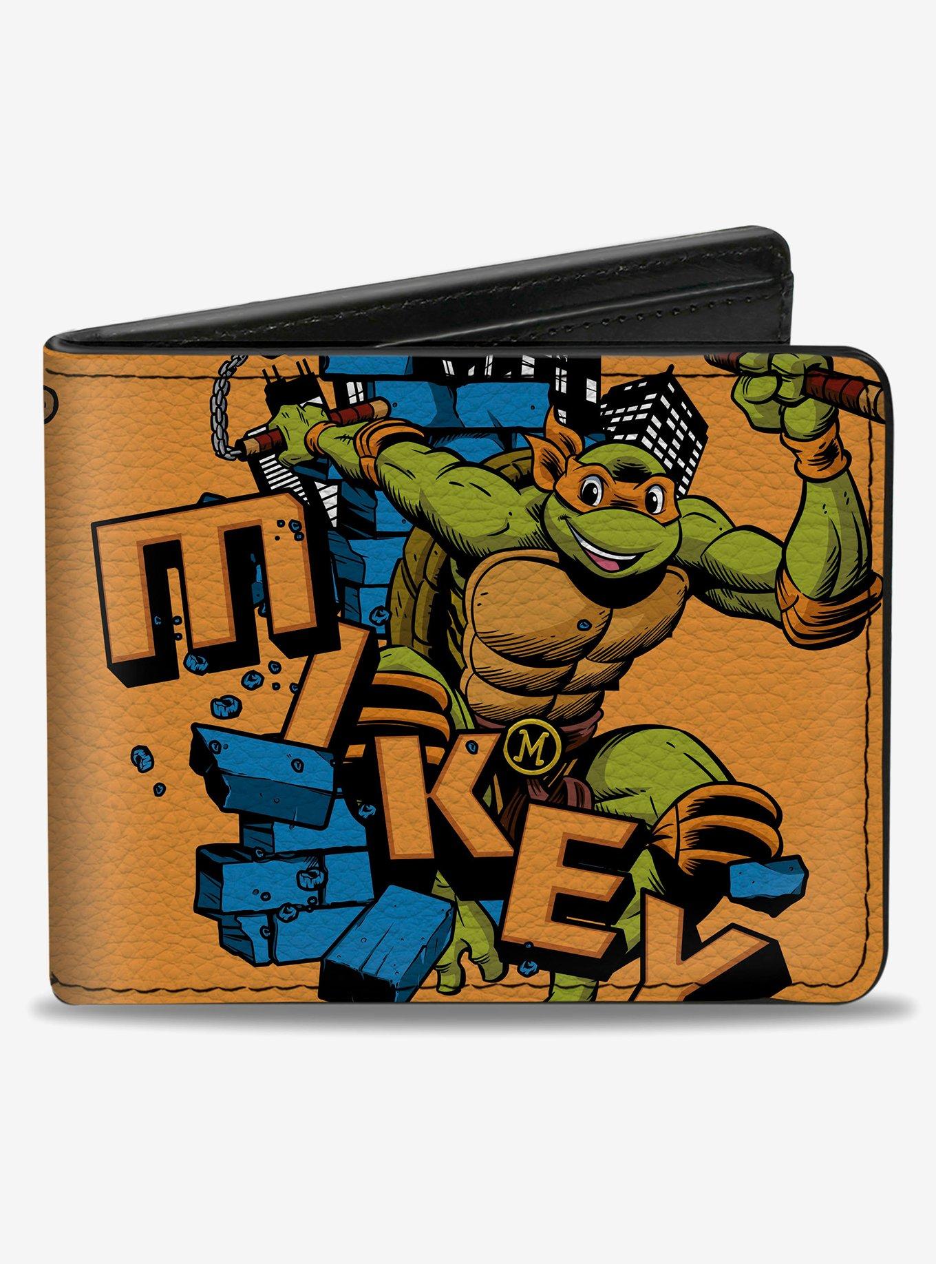 Teenage Mutant Ninja Turtles Mikey Action Pose Bifold Wallet, , hi-res