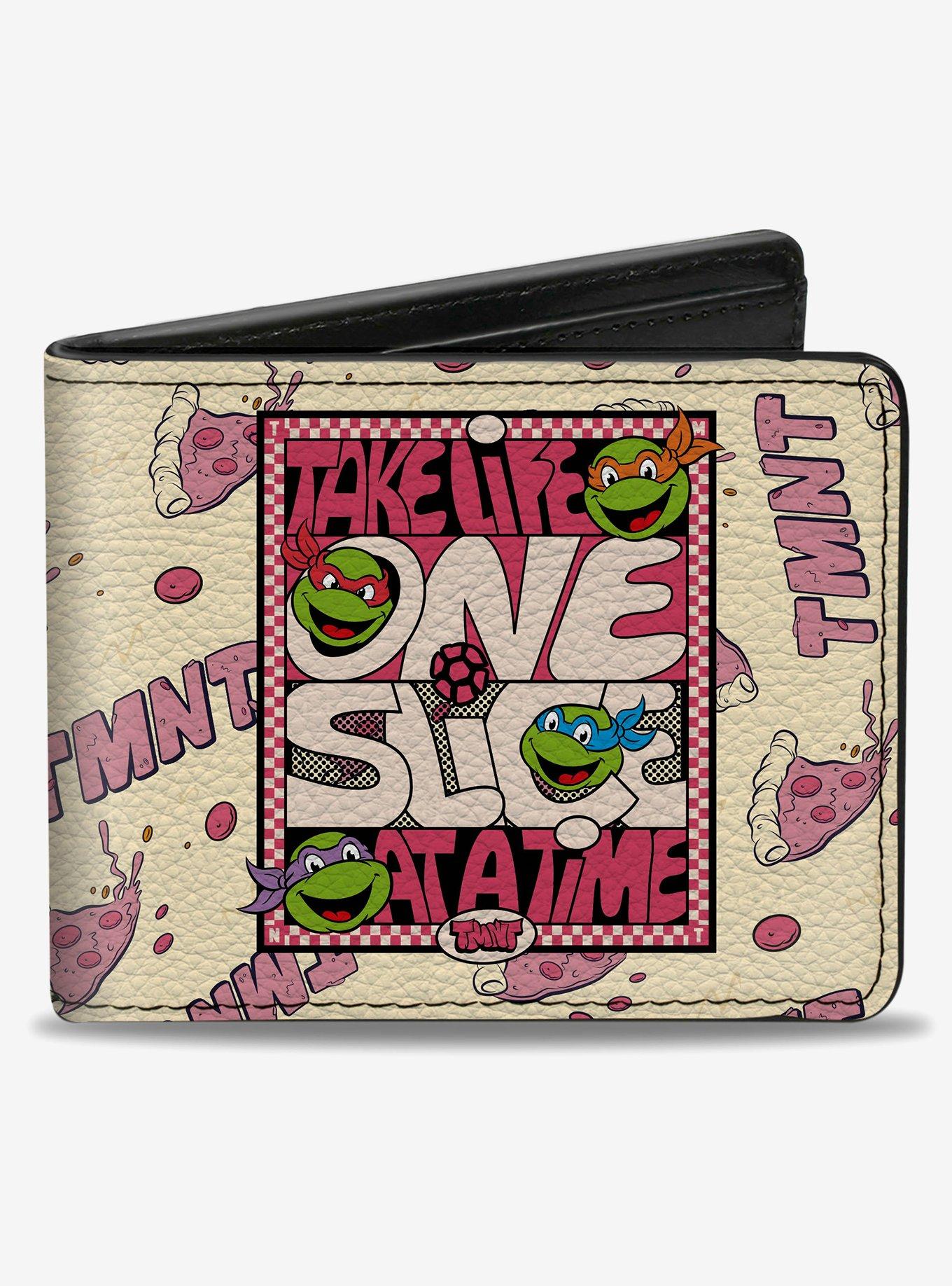 Teenage Mutant Ninja Turtles Take Life One Slice At A Time Bifold Wallet, , hi-res