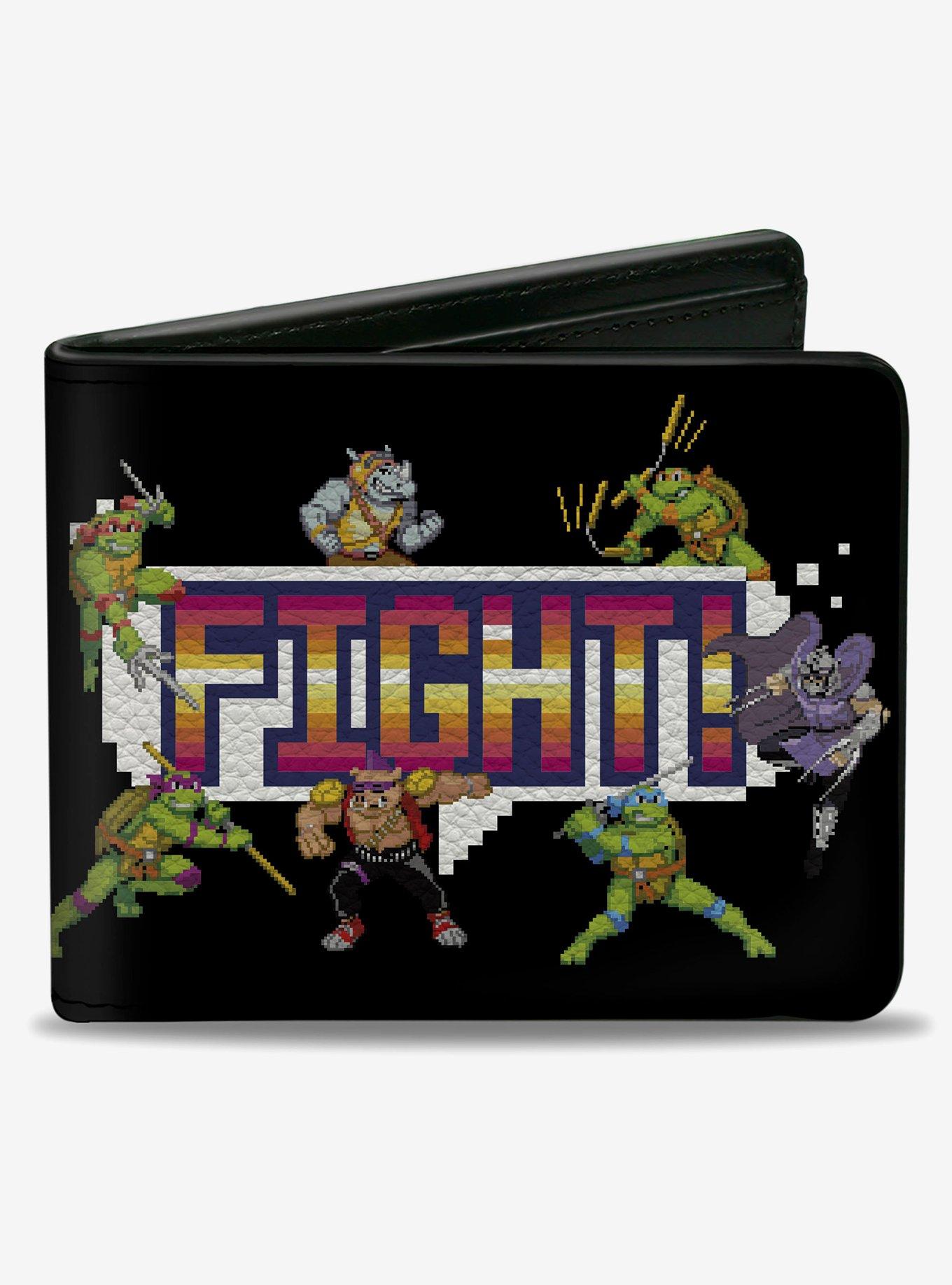 Teenage Mutant Ninja Turtles and Villains Arcade Fight Pose Bifold Wallet, , hi-res