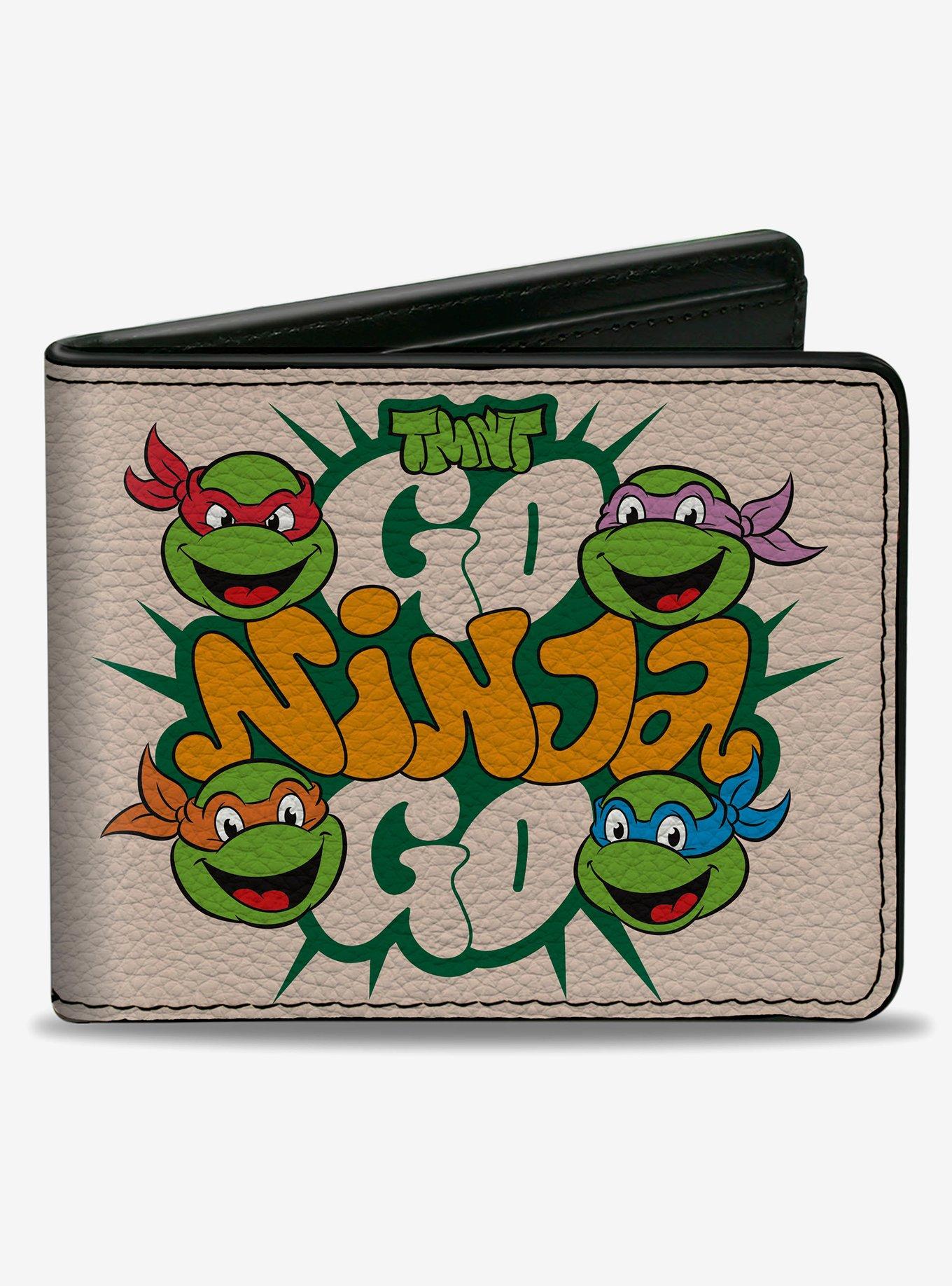 Teenage Mutant Ninja Turtles Go Ninja Go Faces Bifold Wallet, , hi-res