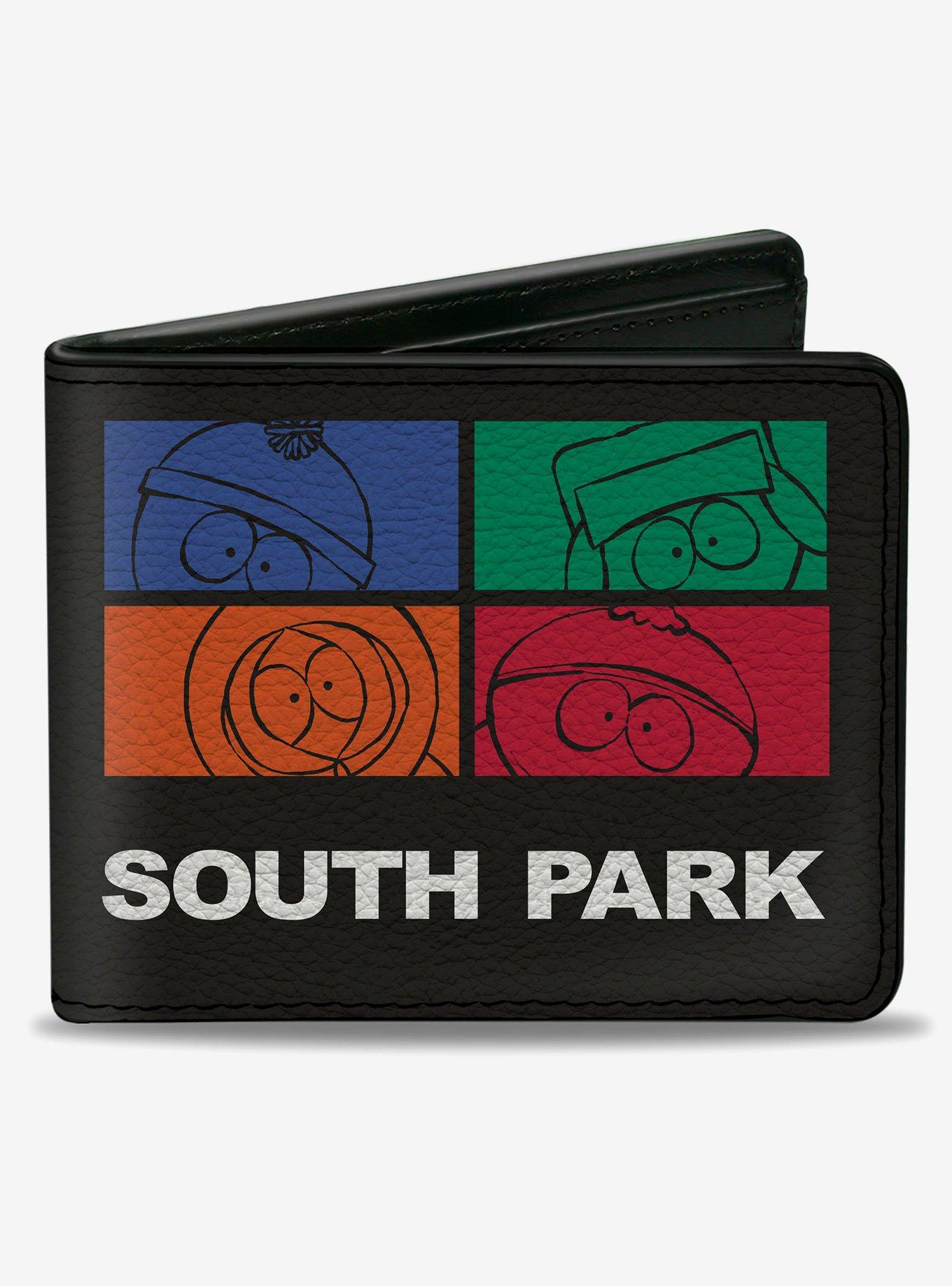 South Park Boys Face Blocks and Text Bifold Wallet, , hi-res