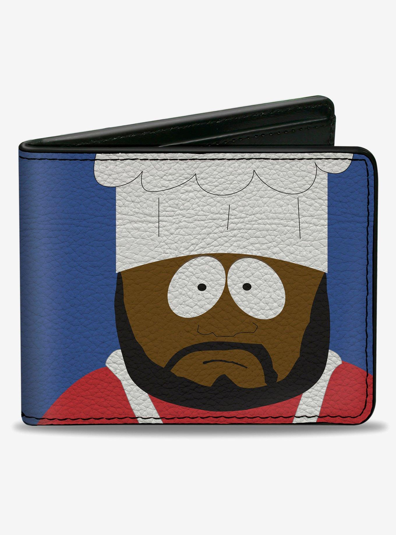 South Park Chef Pose and Text Blue Bifold Wallet, , hi-res