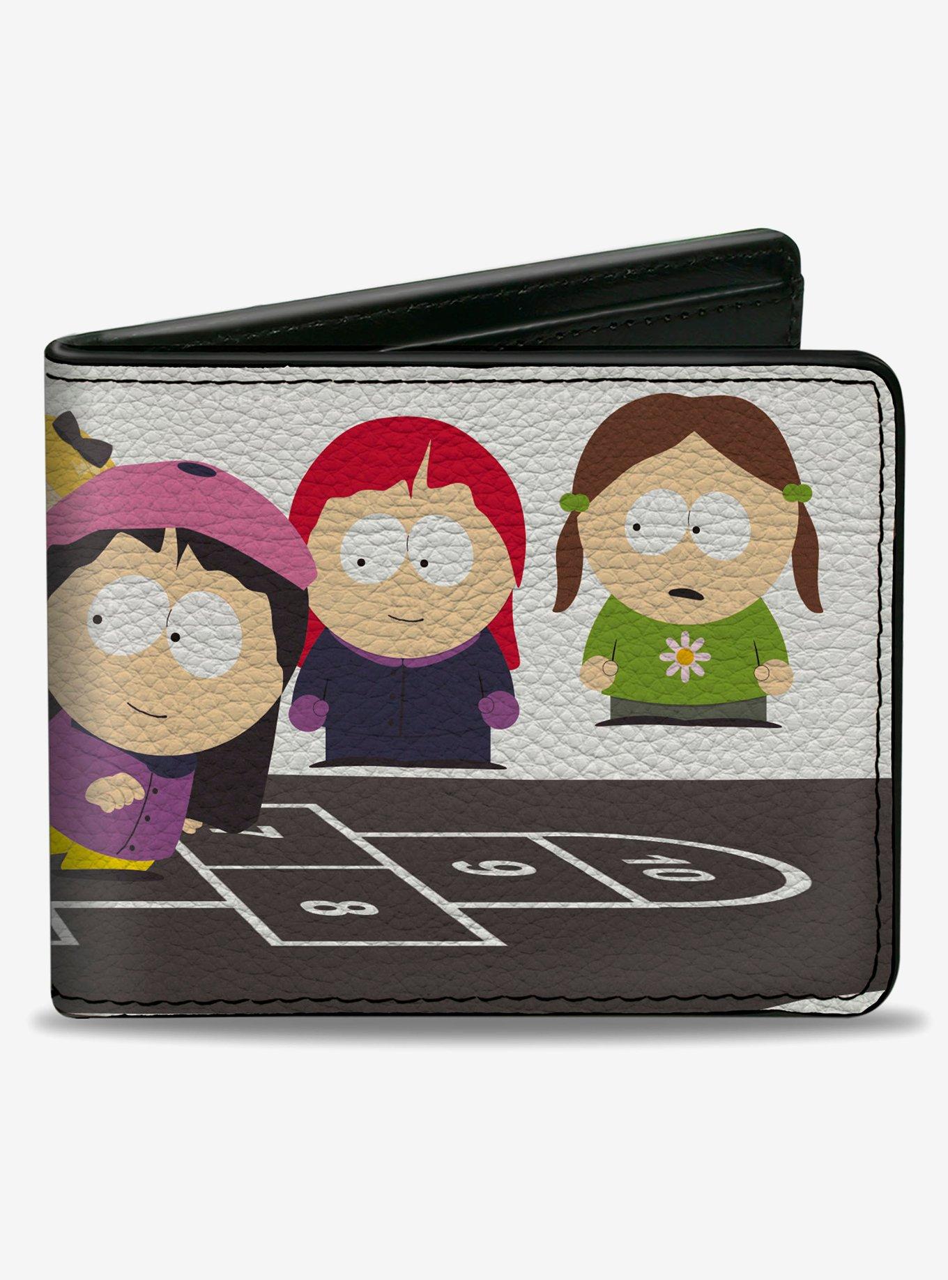 South Park Bebe and Wendy Deep Learning Hopscotch Bifold Wallet, , hi-res