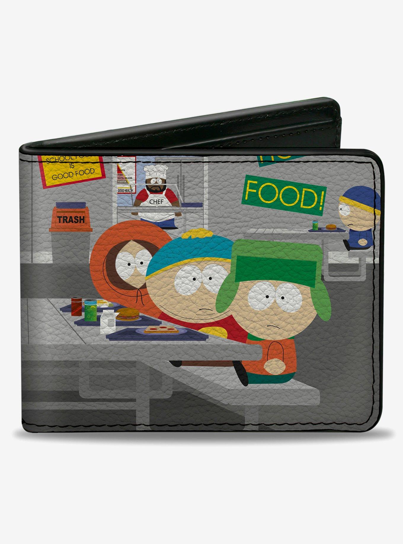 South Park Boys Group Cafeteria Table Scene Bifold Wallet, , hi-res