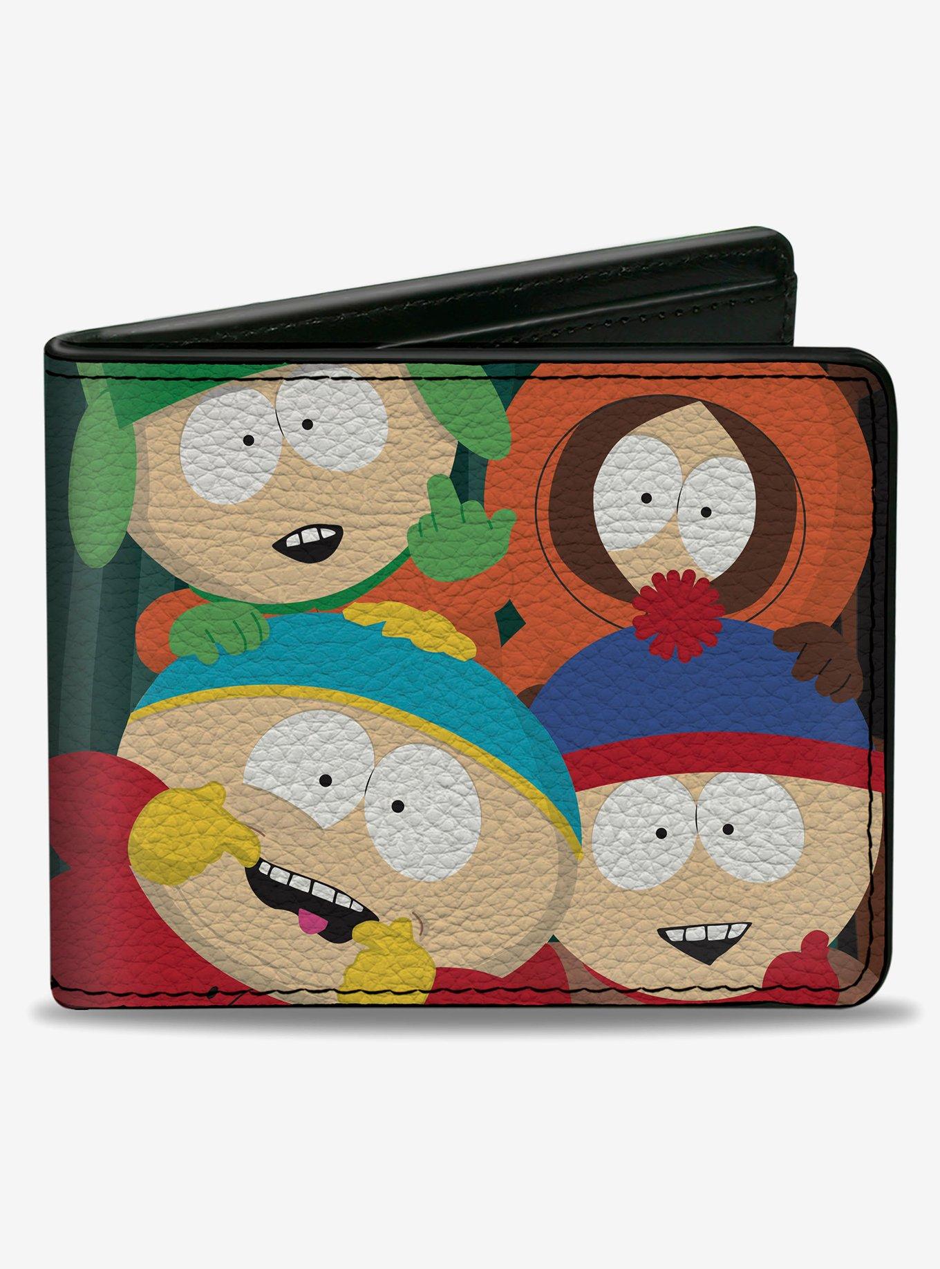 South Park Boys Group Pose Stripe Bifold Wallet, , hi-res