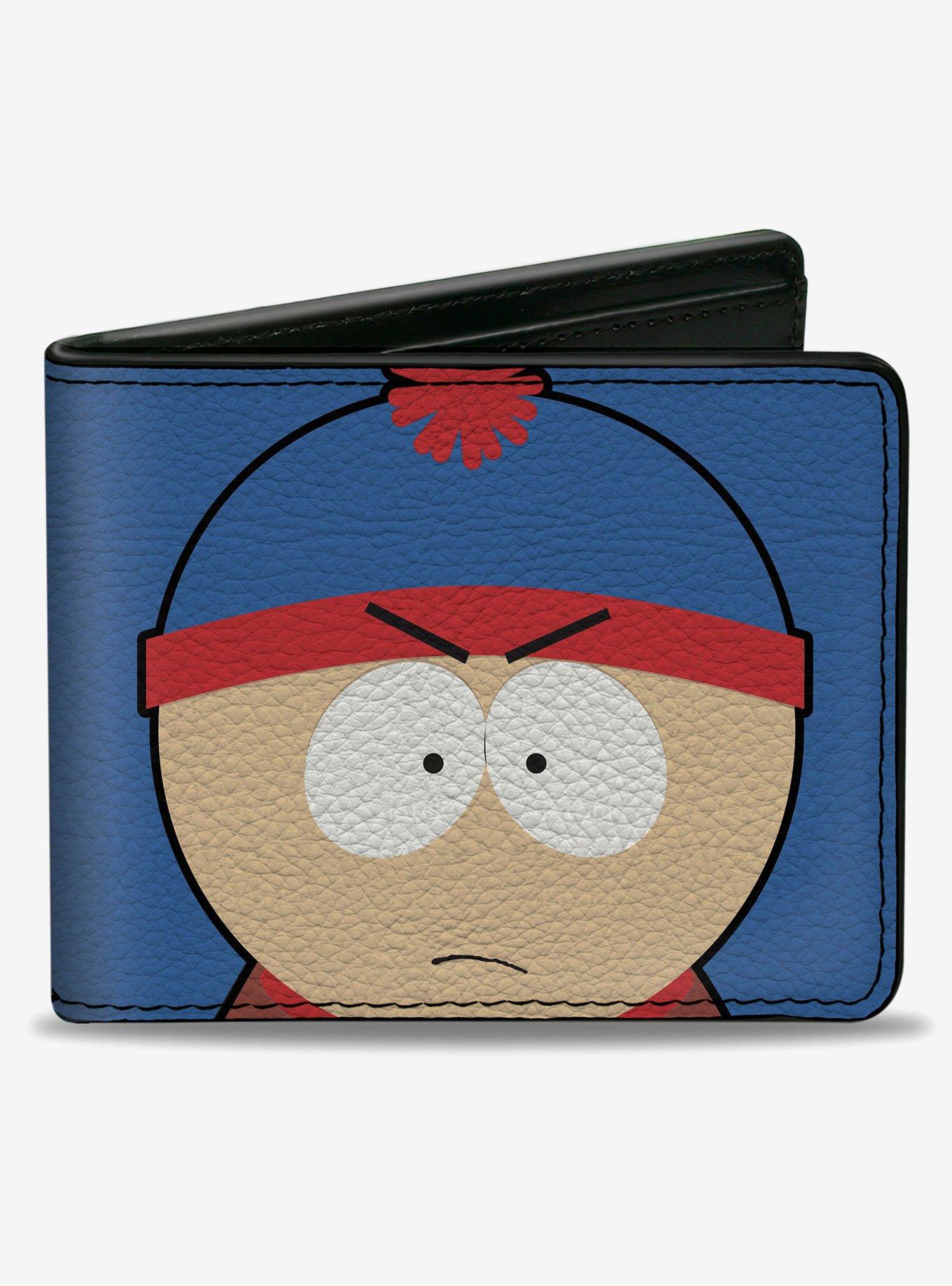 South Park Stan Face Character Close Up Bifold Wallet, , hi-res