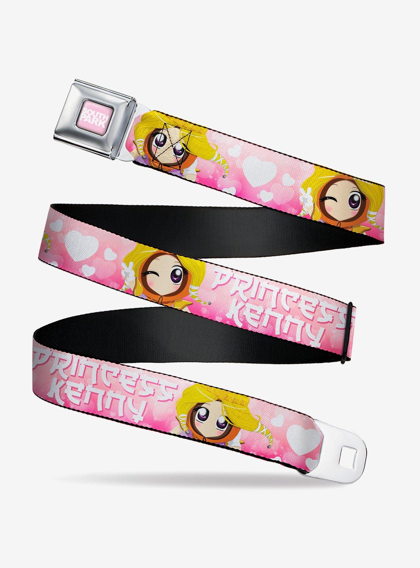 South Park Princess Kenny Poses and Text Seatbelt Buckle Belt, , hi-res