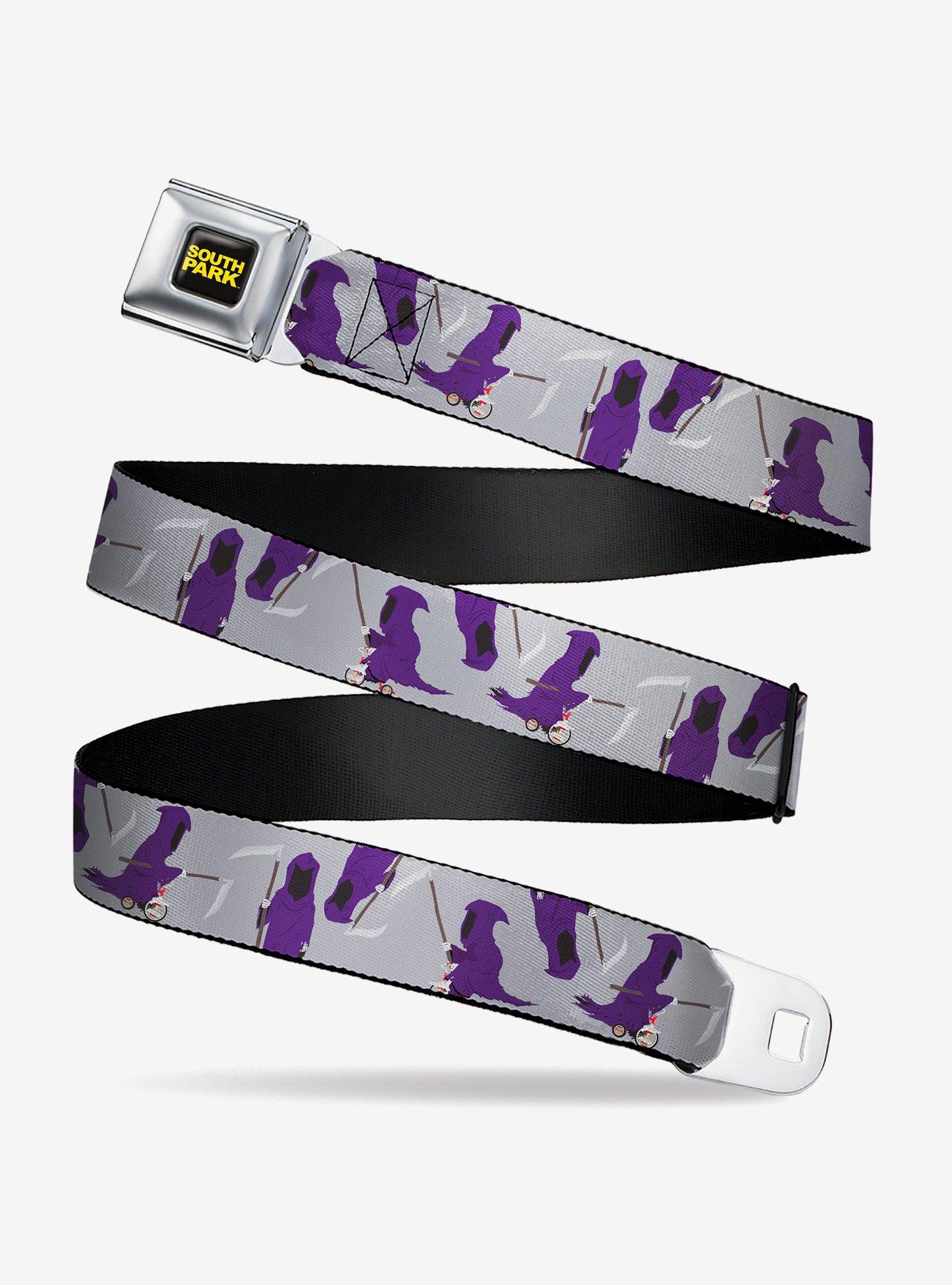 South Park Death Poses Scattered Seatbelt Buckle Belt, , hi-res