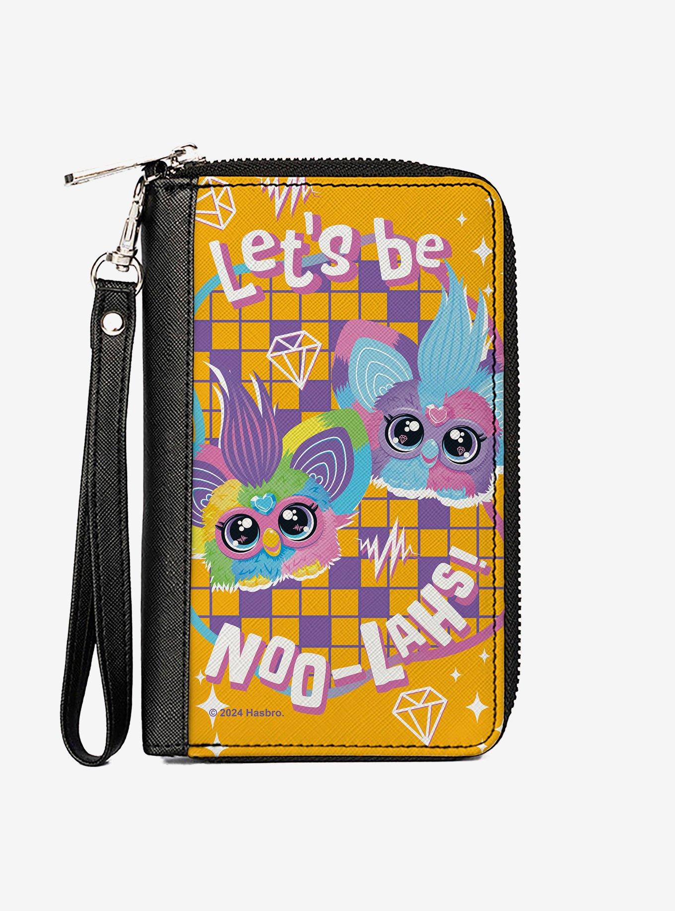 Furby Furblets Ray Vee and Luv Lee Lets Be Noo Lahs Pose Zip Around Wallet, , hi-res