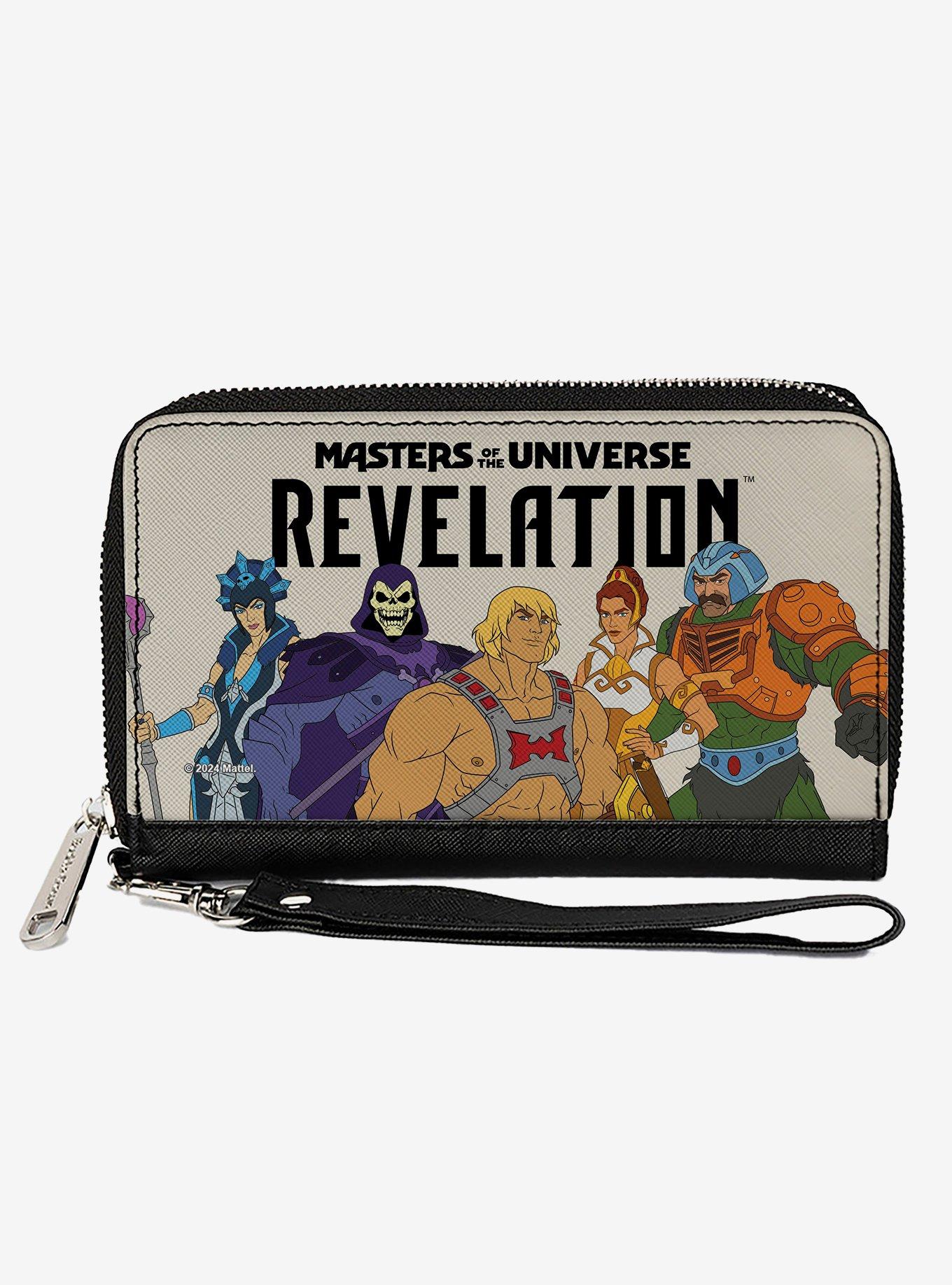 Masters of the Universe Revelation Group and Logo Zip Around Wallet, , hi-res