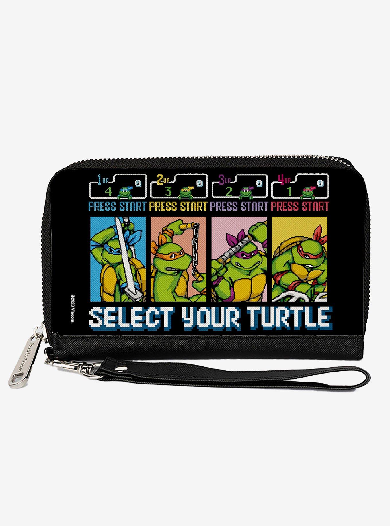Teenage Mutant Ninja Turtles Select Your Turtle Arcade Zip Around Wallet, , hi-res