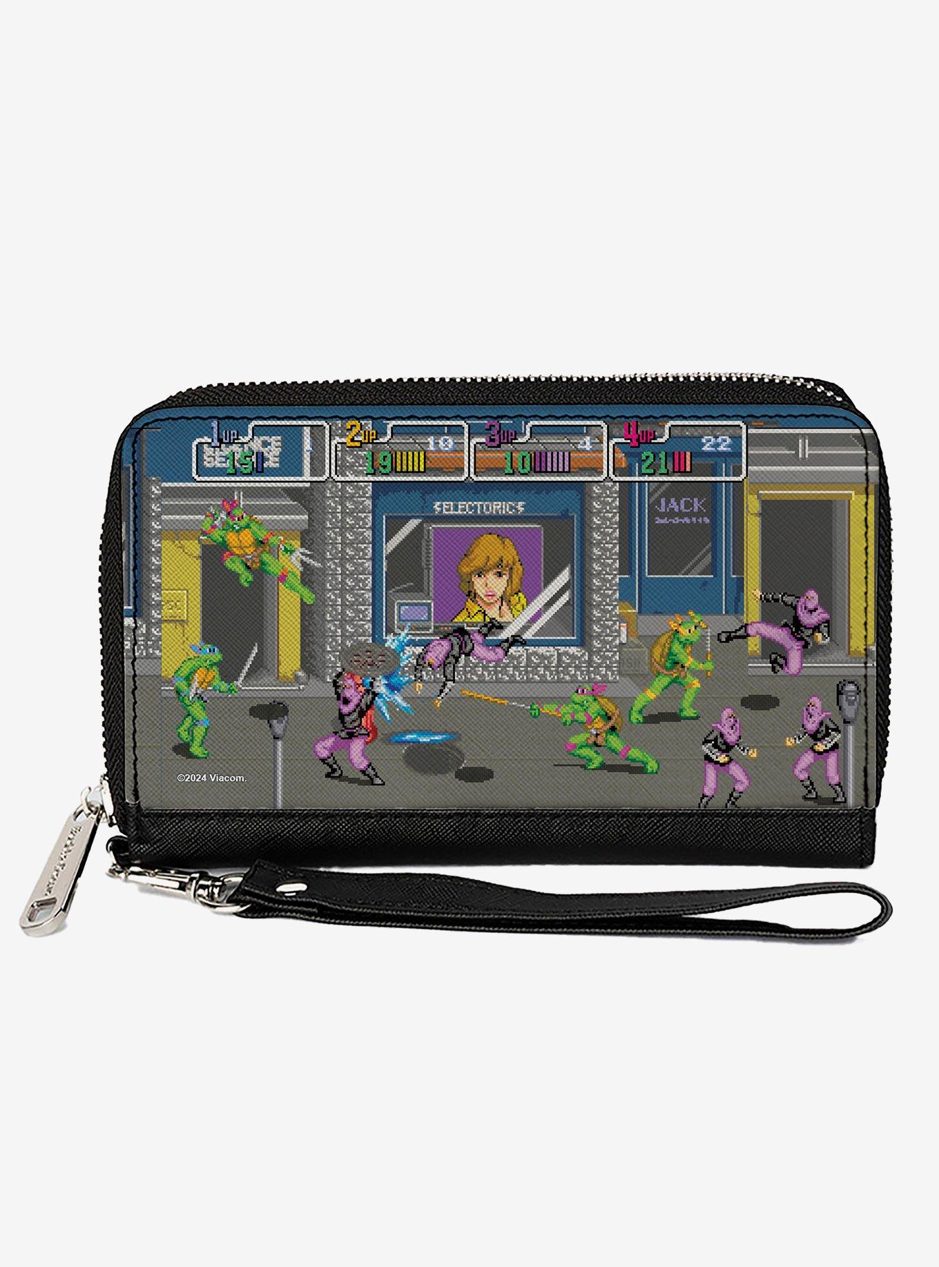 Teenage Mutant Ninja Turtles Battle Purple Soldier Arcade Zip Around Wallet, , hi-res