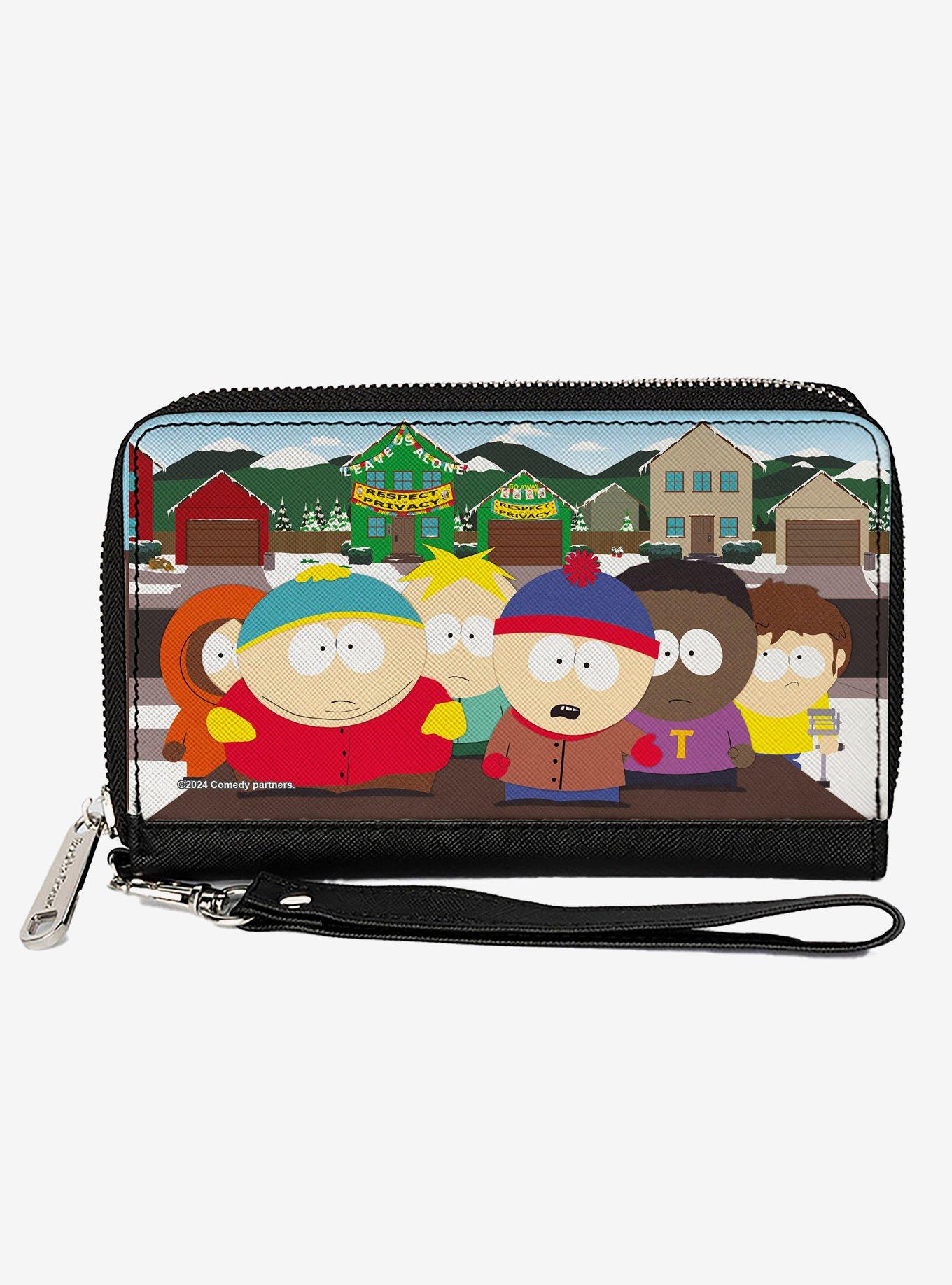 South Park Privacy Tour Boys Group Scene Zip Around Wallet, , hi-res