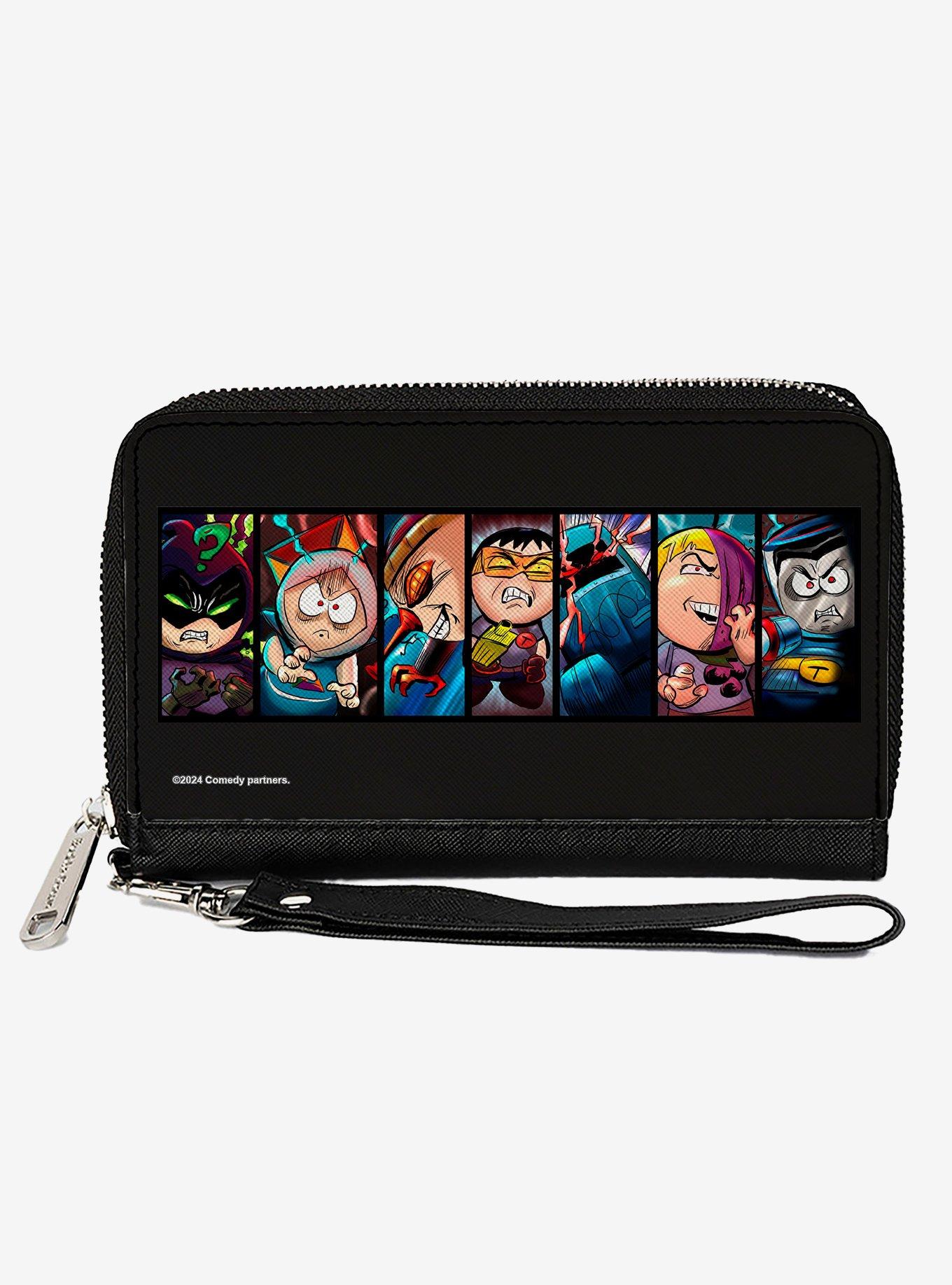 South Park The Fracture But Whole Player Pose Blocks Zip Around Wallet, , hi-res