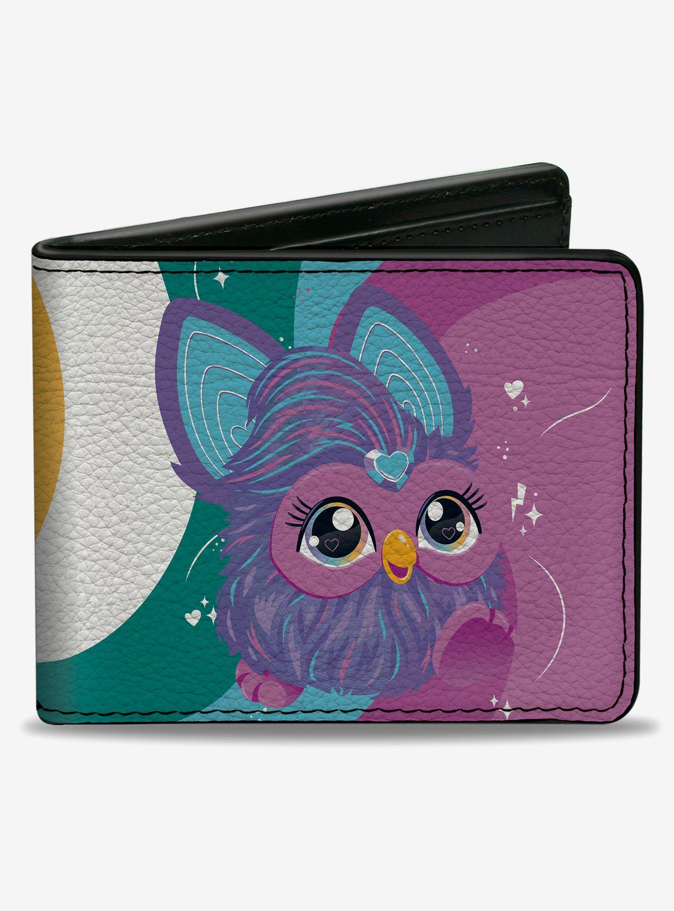 Furby Purple Furby You Are Wonderful Bifold Wallet, , hi-res