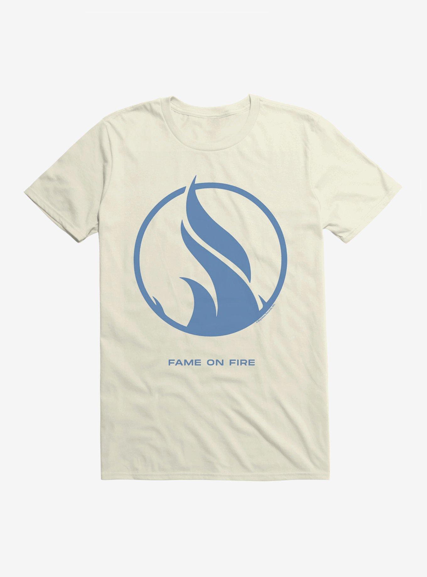 Fame On Fire Fire T-Shirt, NATURAL, hi-res