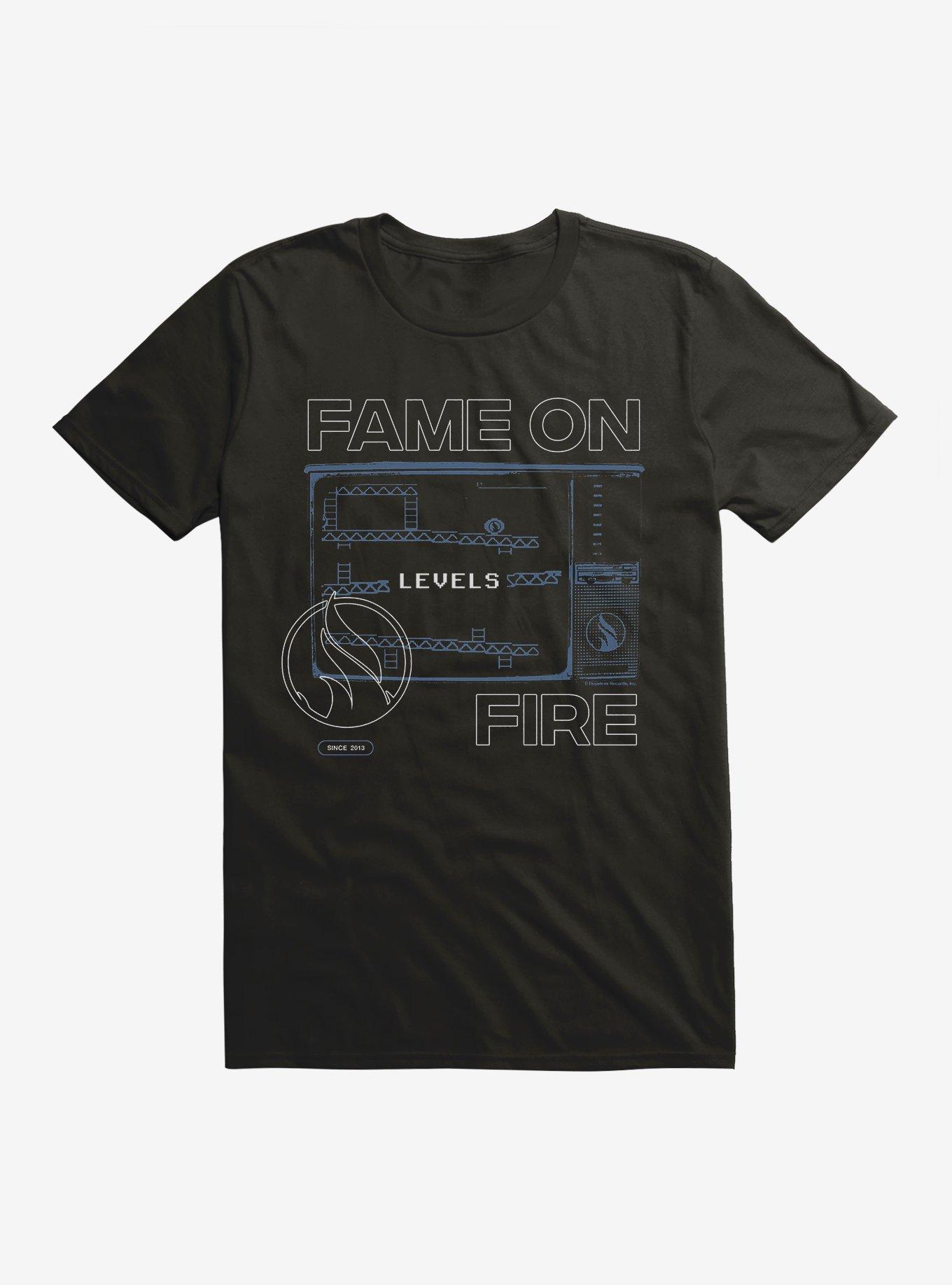 Fame On Fire Levels T-Shirt, BLACK, hi-res