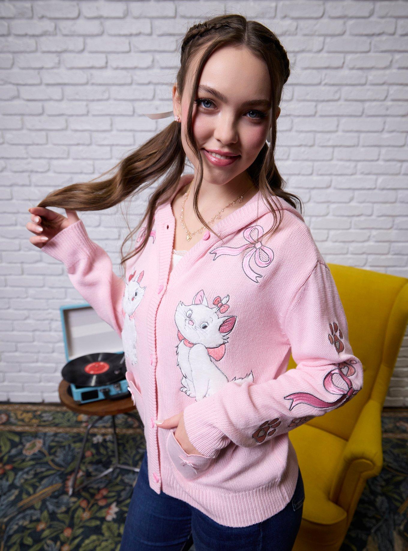 Her Universe Disney The Aristocats Marie Hooded Cardigan, , hi-res