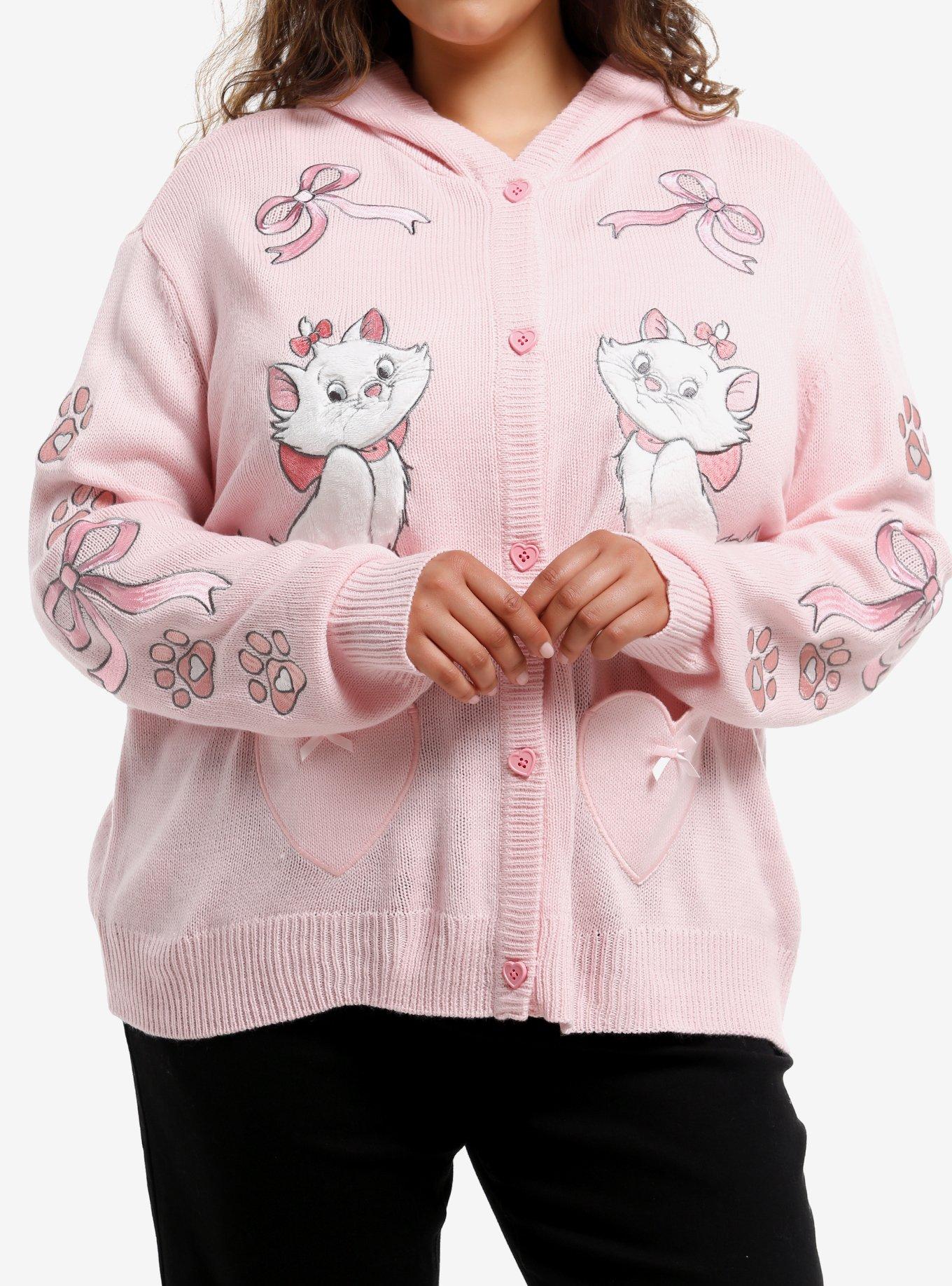 Her Universe Disney The Aristocats Marie Hooded Cardigan Plus Size, , hi-res