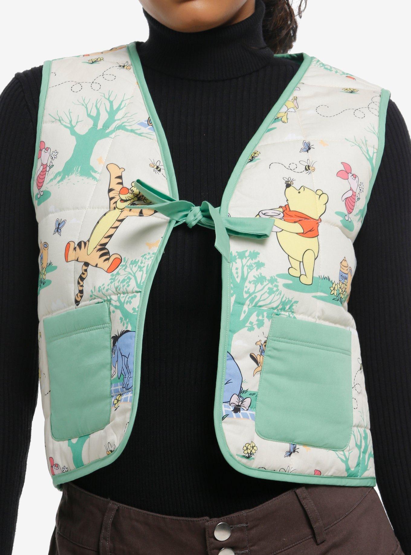 Disney Winnie The Pooh Girls Quilted Vest, , hi-res