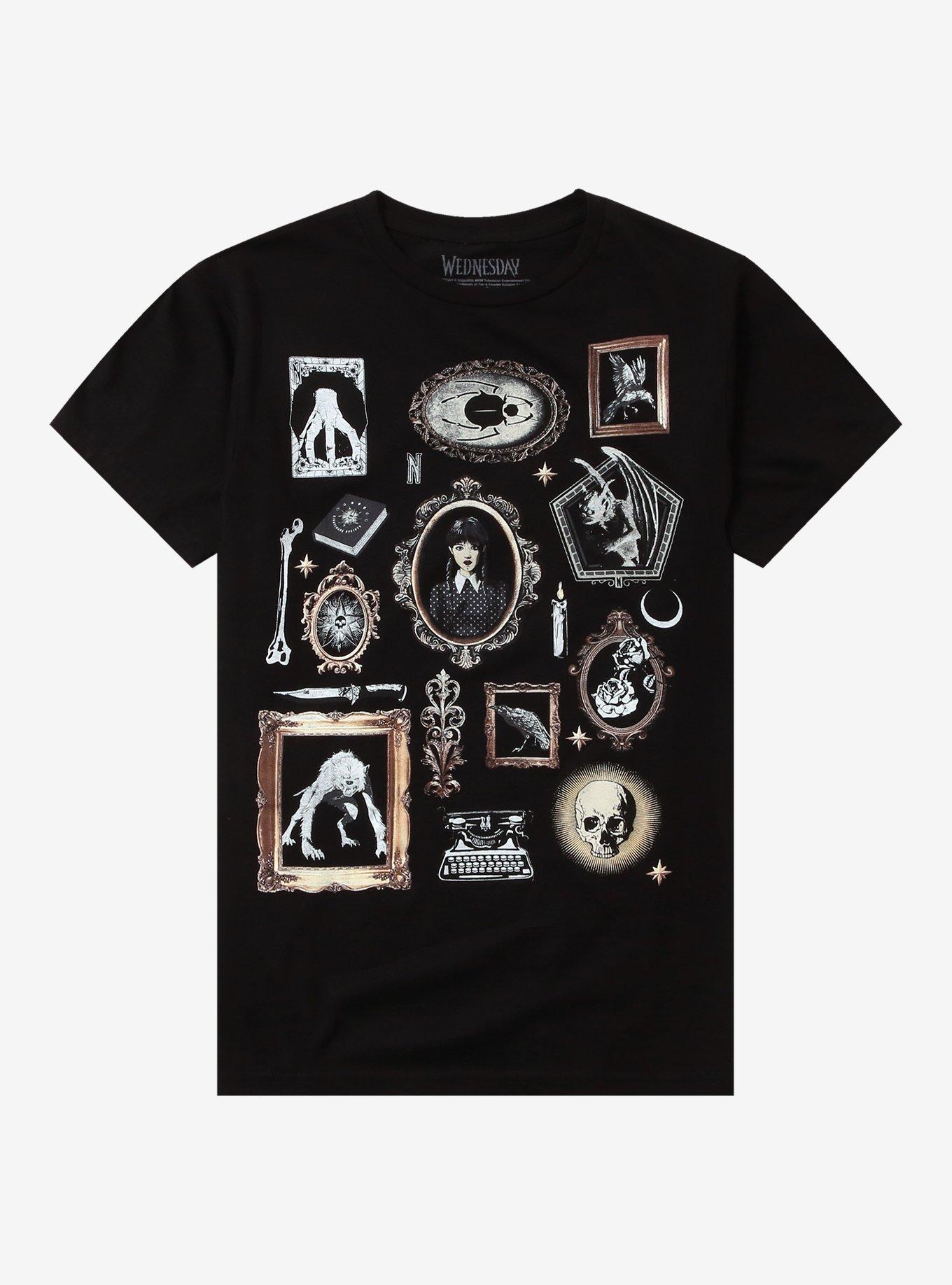 Wednesday Portraits Grid Girls T-Shirt, , hi-res