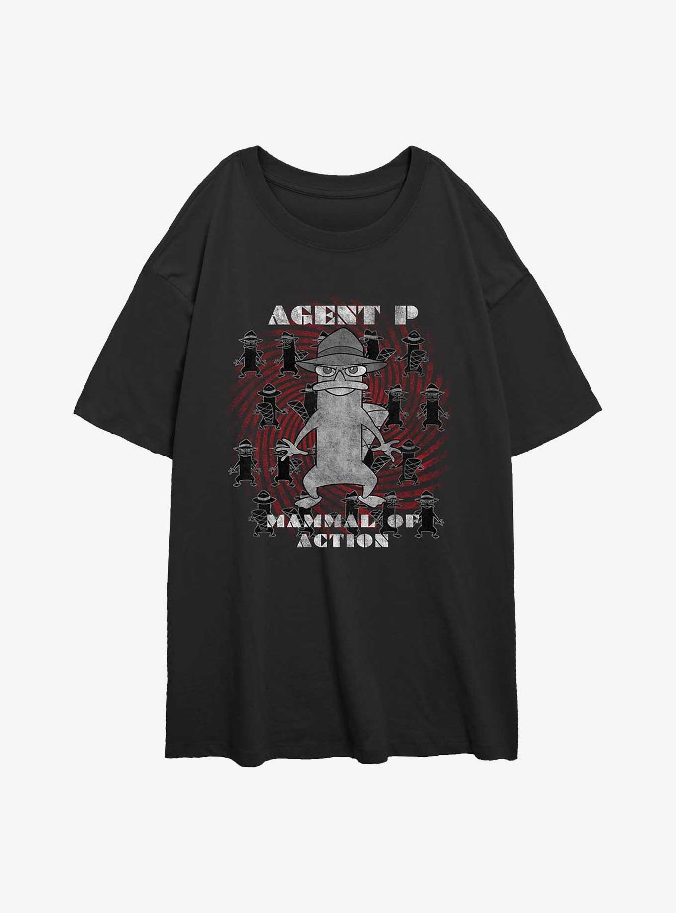 Phineas And Ferb Mammal Of Action Girls Oversized T-Shirt, , hi-res