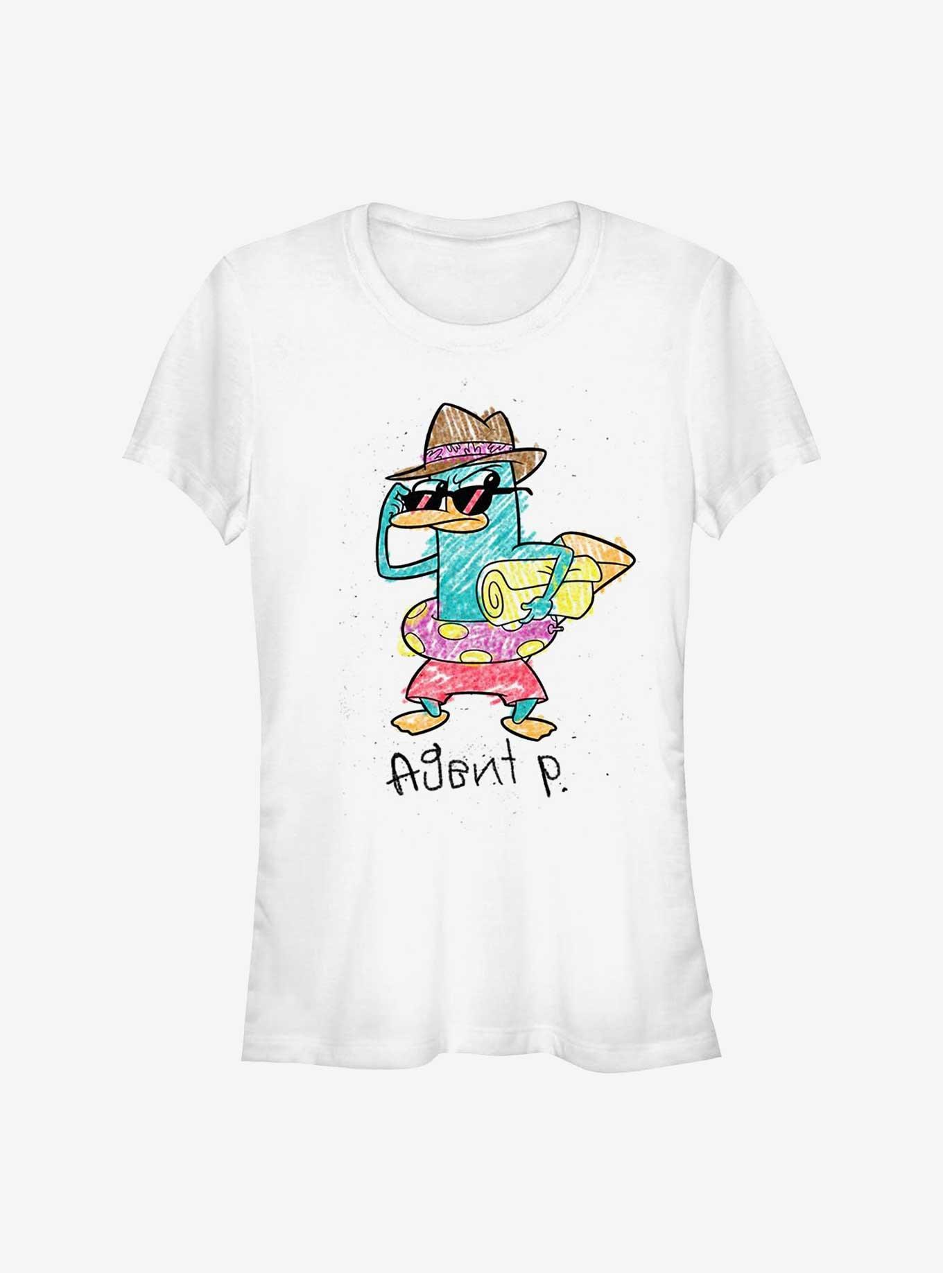 Phineas And Ferb Crayon P Girls T-Shirt, , hi-res