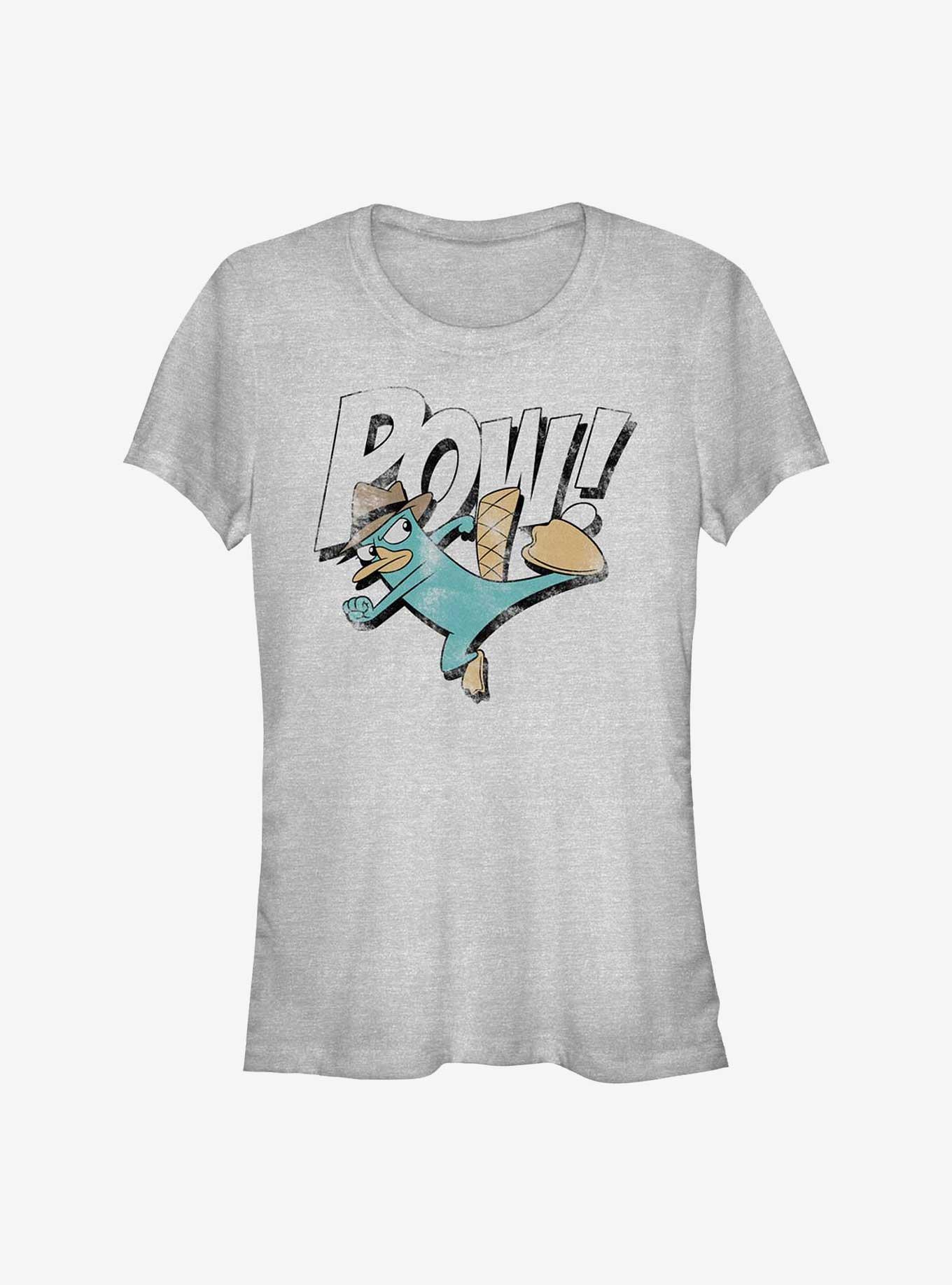 Phineas And Ferb Flying Agent Girls T-Shirt, ATH HTR, hi-res