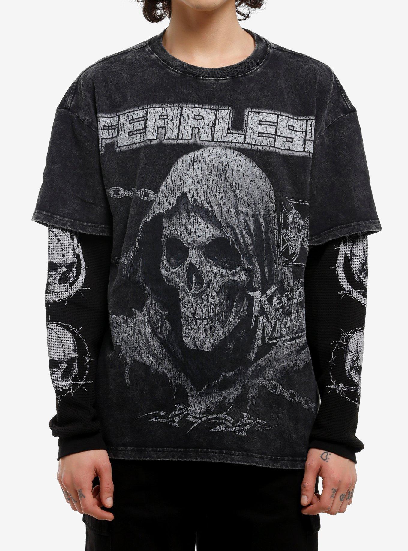 Fearless Grim Reaper Thermal Long-Sleeve T-Shirt