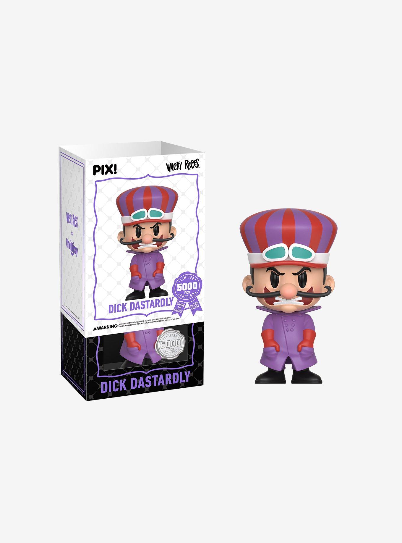 Thrilljoy Wacky Races Pix! Dick Dastardly Collectible Figure | Hot