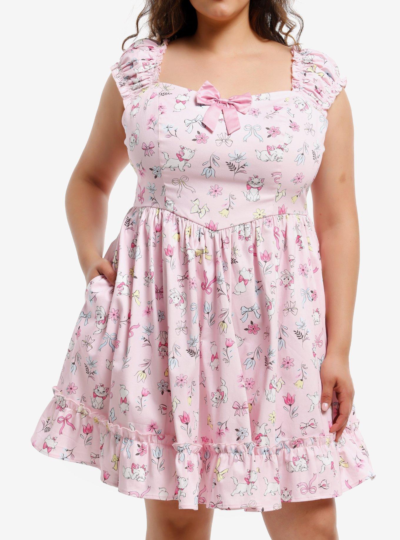 Her Universe Disney The Aristocats Marie Ruffle Dress Plus Size, , hi-res