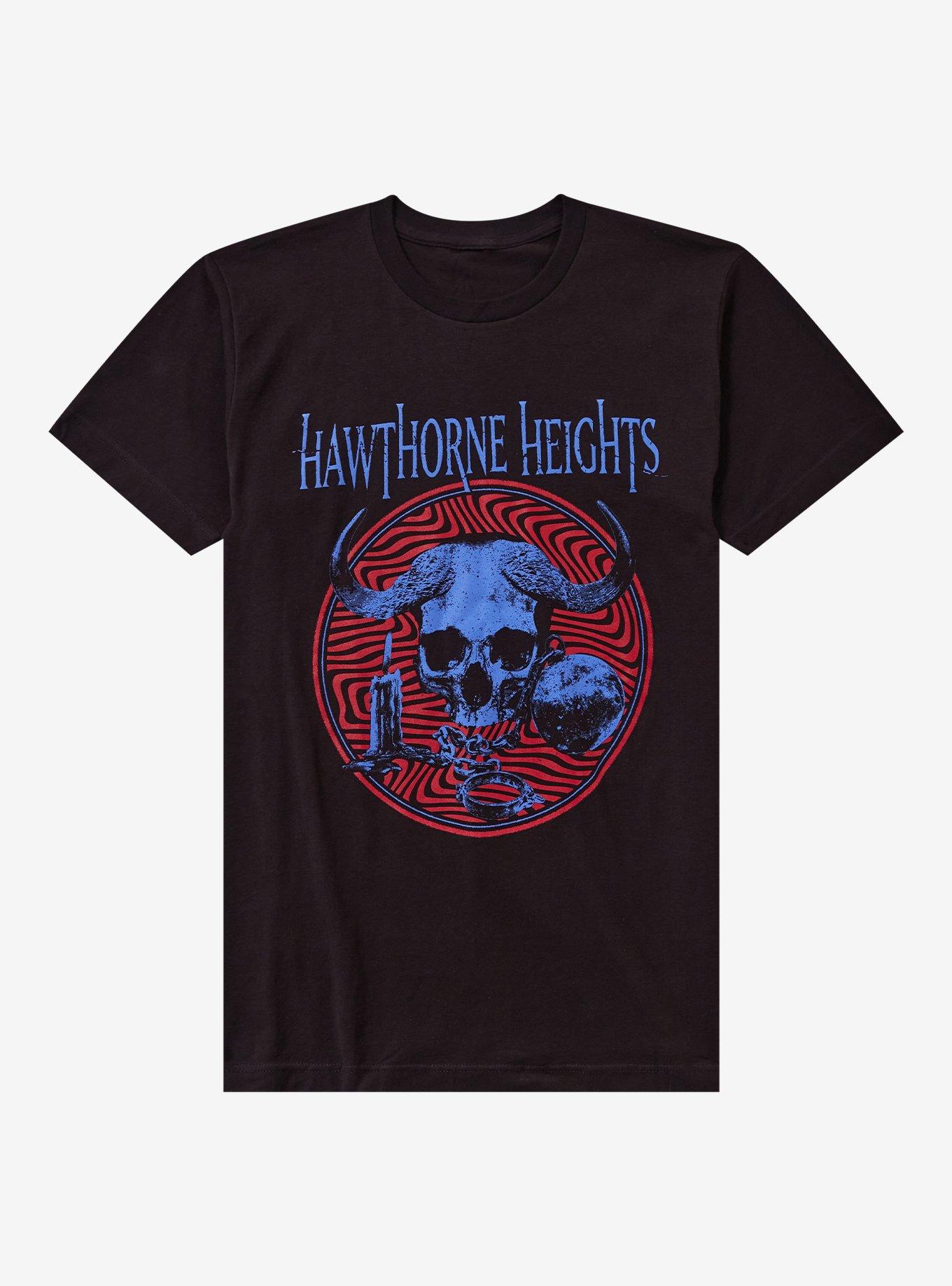 Hawthorne Heights Horned Skull T-Shirt, , hi-res