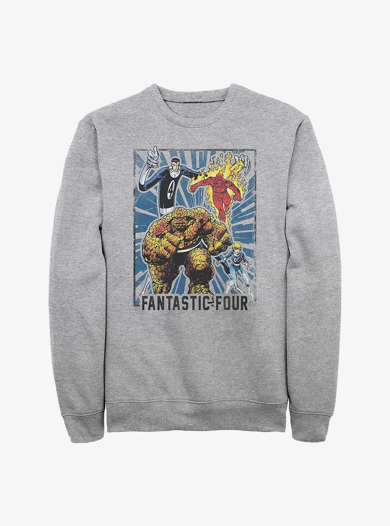 Marvel Fantastic Four In Action Sweatshirt, ATH HTR, hi-res