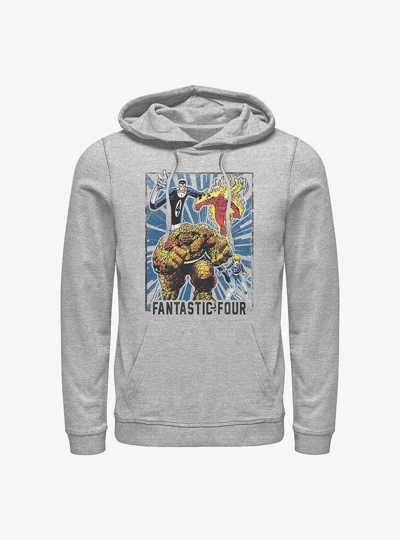 Marvel Fantastic Four In Action Hoodie, ATH HTR, hi-res