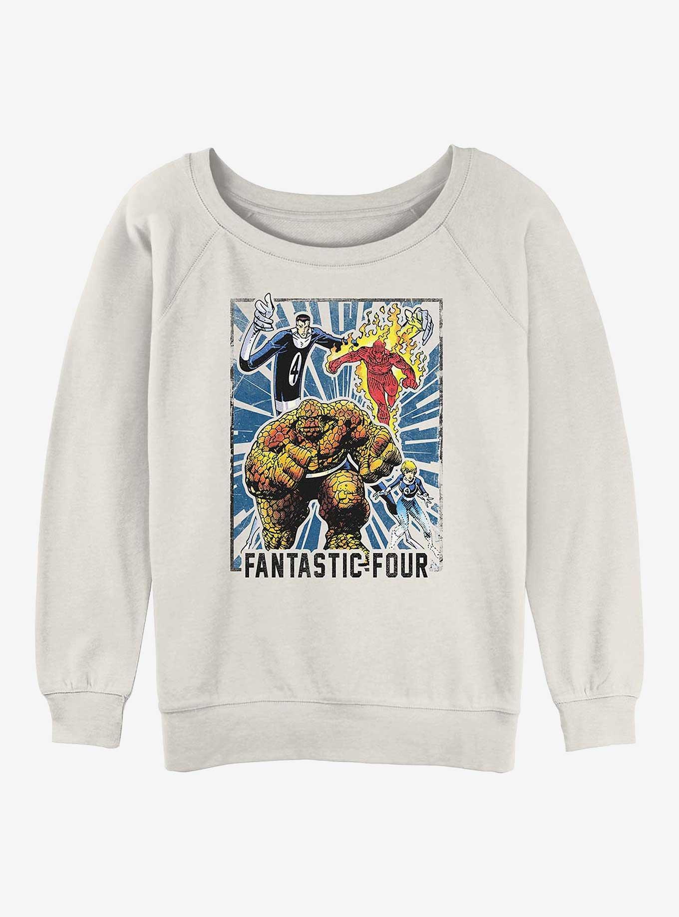 Marvel Fantastic Four In Action Girls Slouchy Sweatshirt