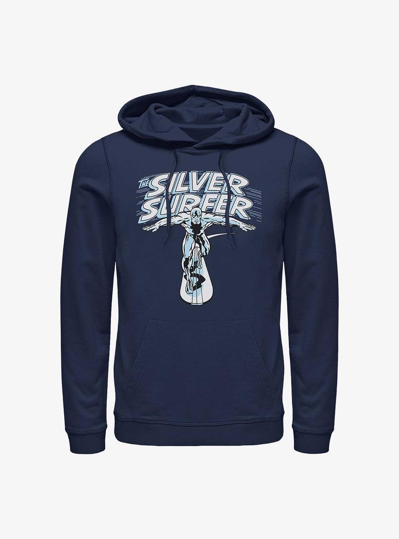 Marvel Fantastic Four Silver Surfer Wordmark Hoodie, , hi-res