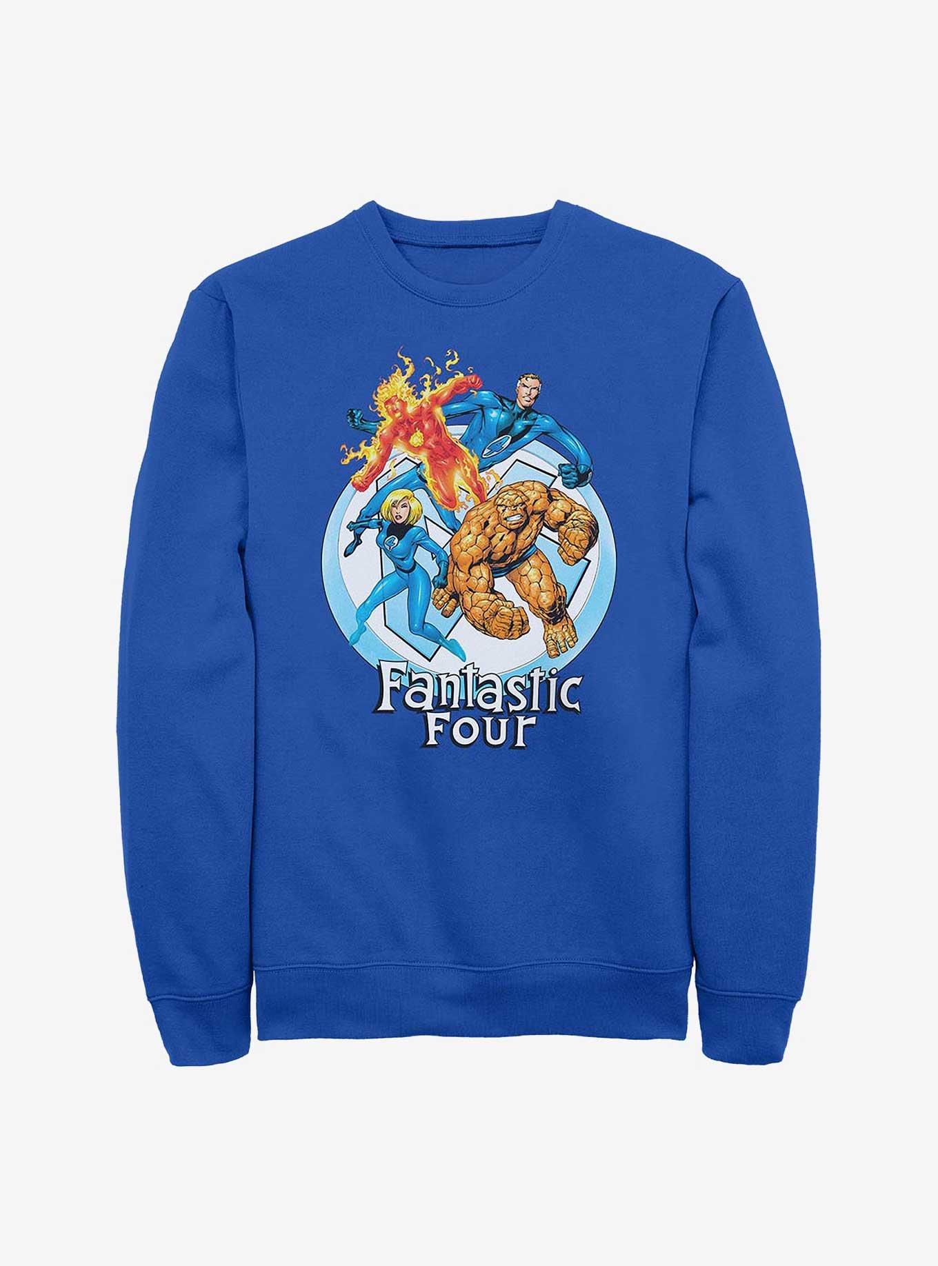 Marvel Fantastic Four Feelin Fantastic Sweatshirt, ROYAL, hi-res