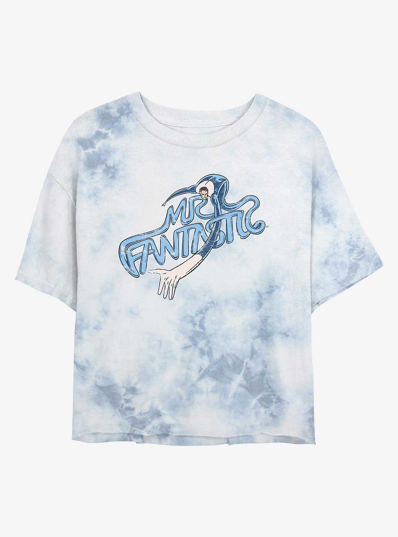 Marvel Fantastic Four Stretch Girls Tie-Dye Crop T-Shirt, , hi-res