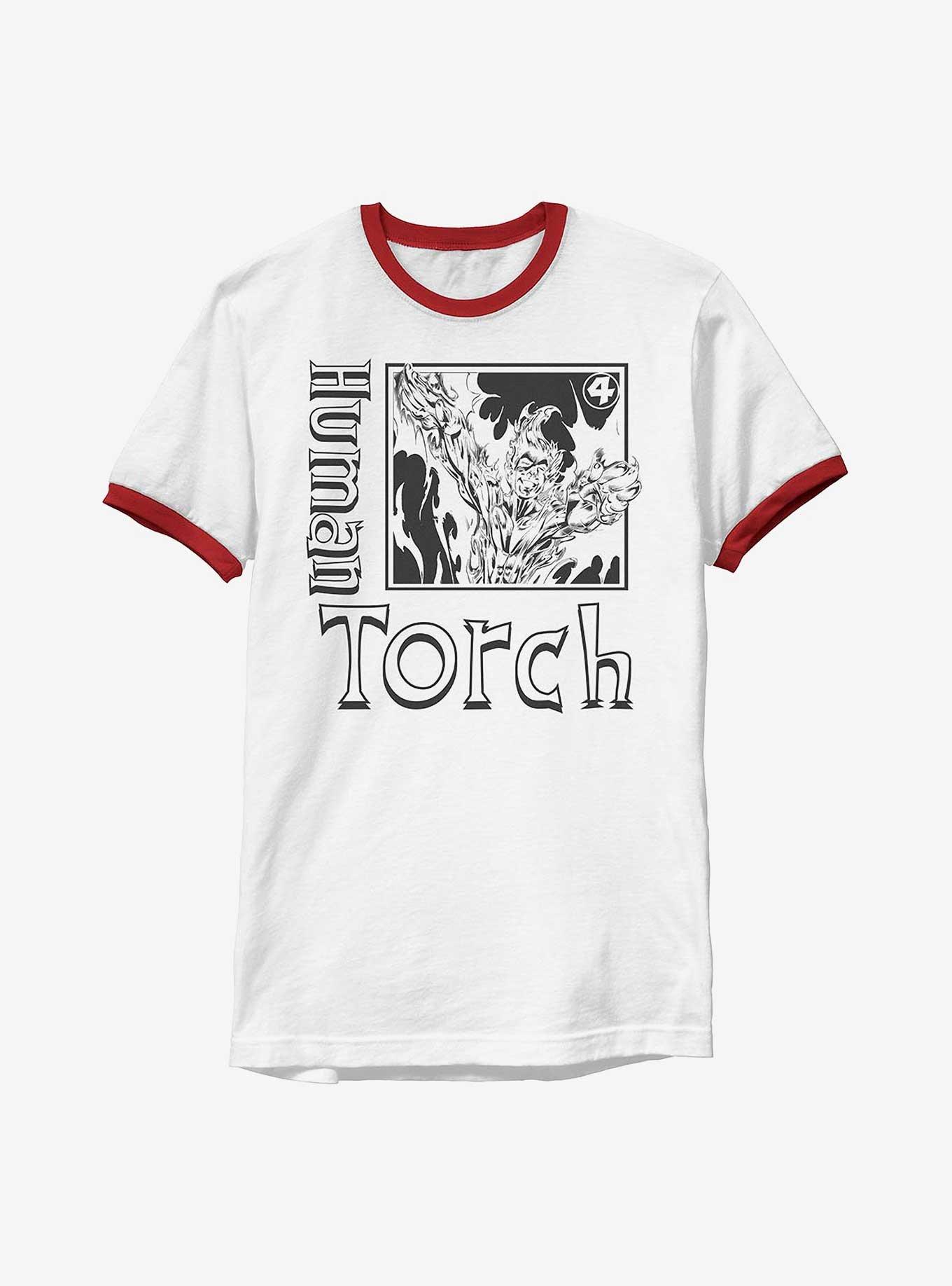 Marvel Fantastic Four Torch Pose Ringer T-Shirt, , hi-res