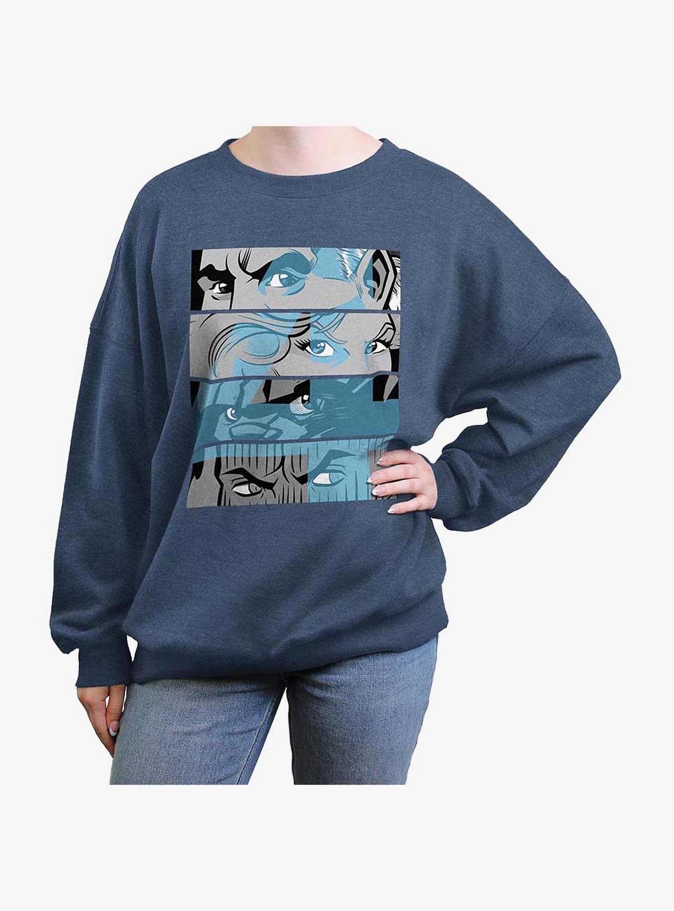 Marvel Fantastic Four Fantastic Blue Eyes Girls Oversized Sweatshirt, , hi-res