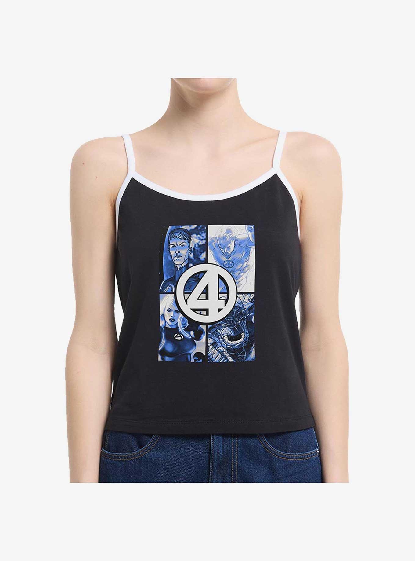 Marvel Fantastic Four Straight Boxes Girls Cami, BLACK, hi-res