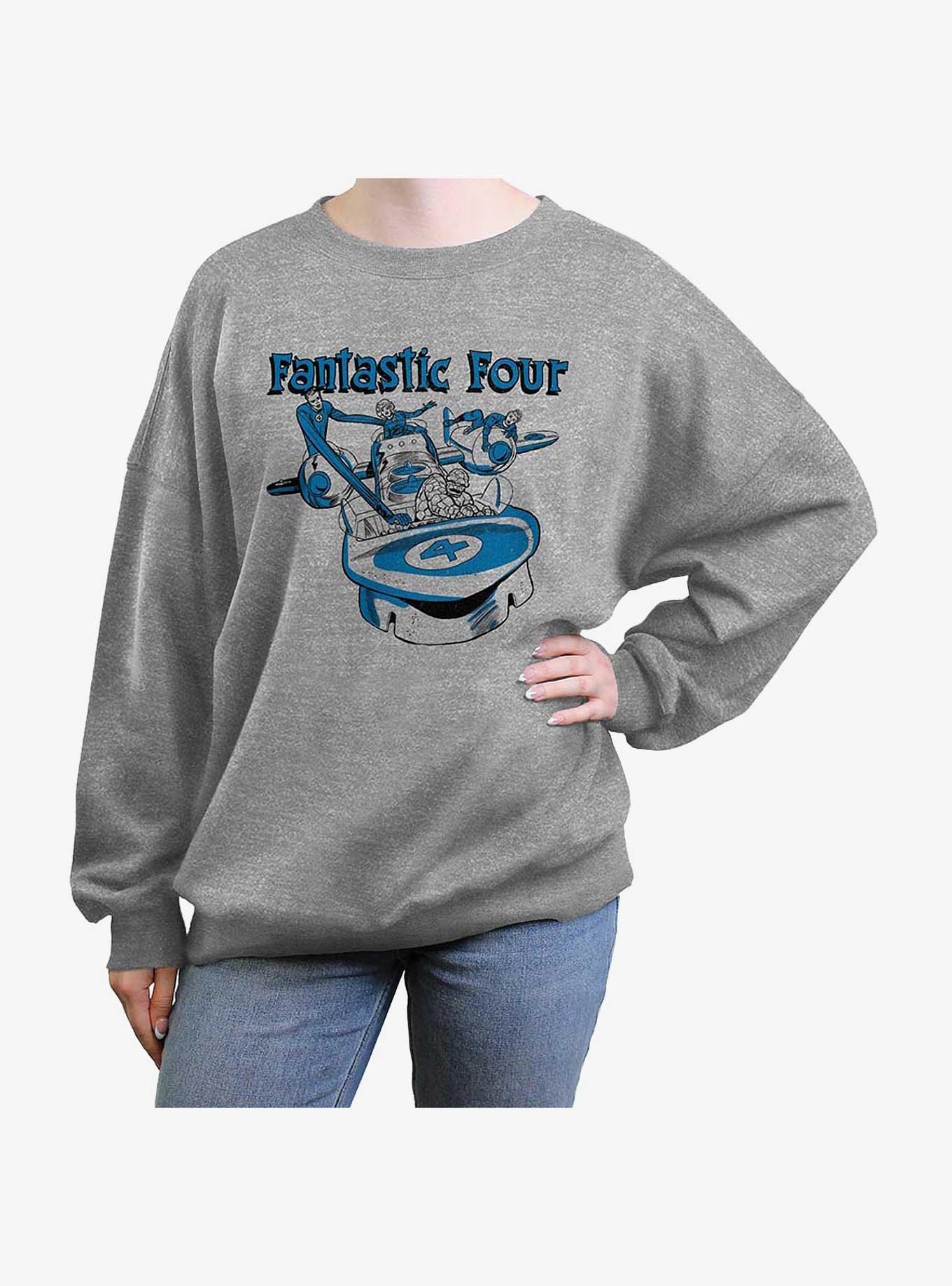 Marvel Fantastic Four Classic Four Girls Oversized Sweatshirt, , hi-res