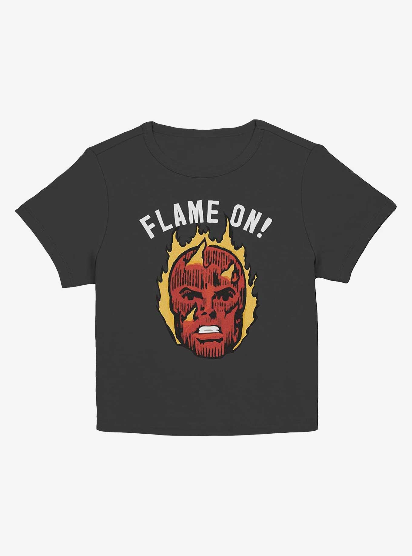 Marvel Fantastic Four Flame On Girls Baby T-Shirt, BLACK, hi-res