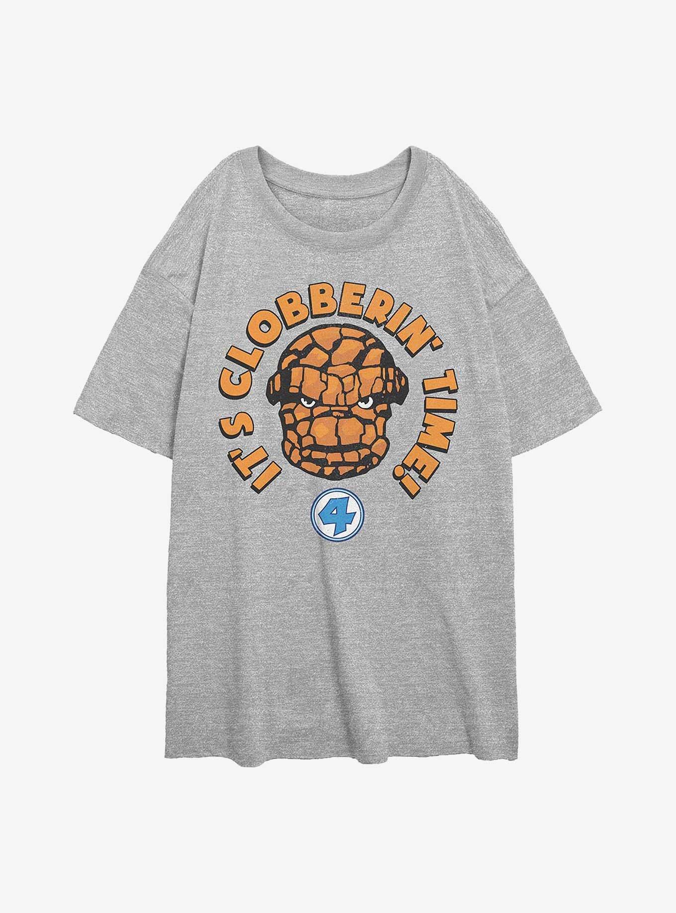 Marvel Fantastic Four Thing Smash Girls Oversized T-Shirt, , hi-res