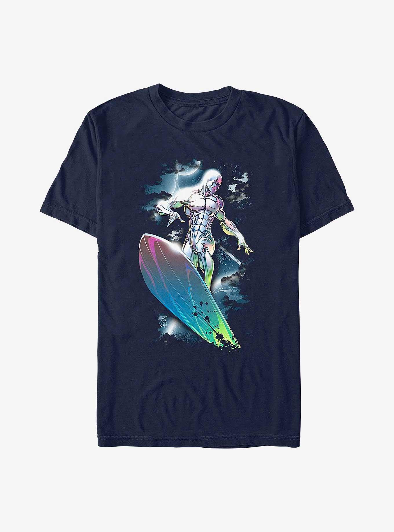 Marvel Classic Silver Surfer T-Shirt, NAVY, hi-res