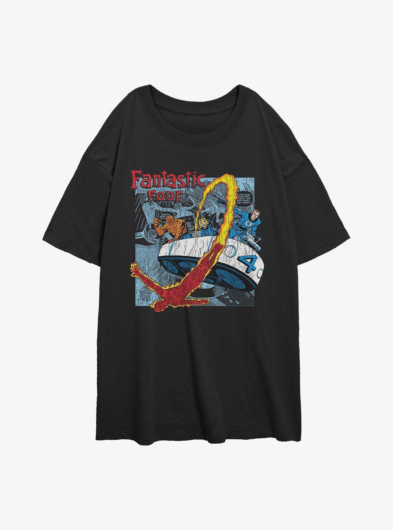 Marvel Fantastic Four Comic Girls Oversized T-Shirt, , hi-res