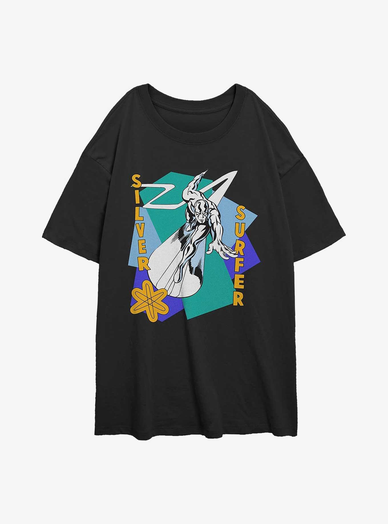 Marvel Fantastic Four Silver Surfer Shapes Girls Oversized T-Shirt, , hi-res