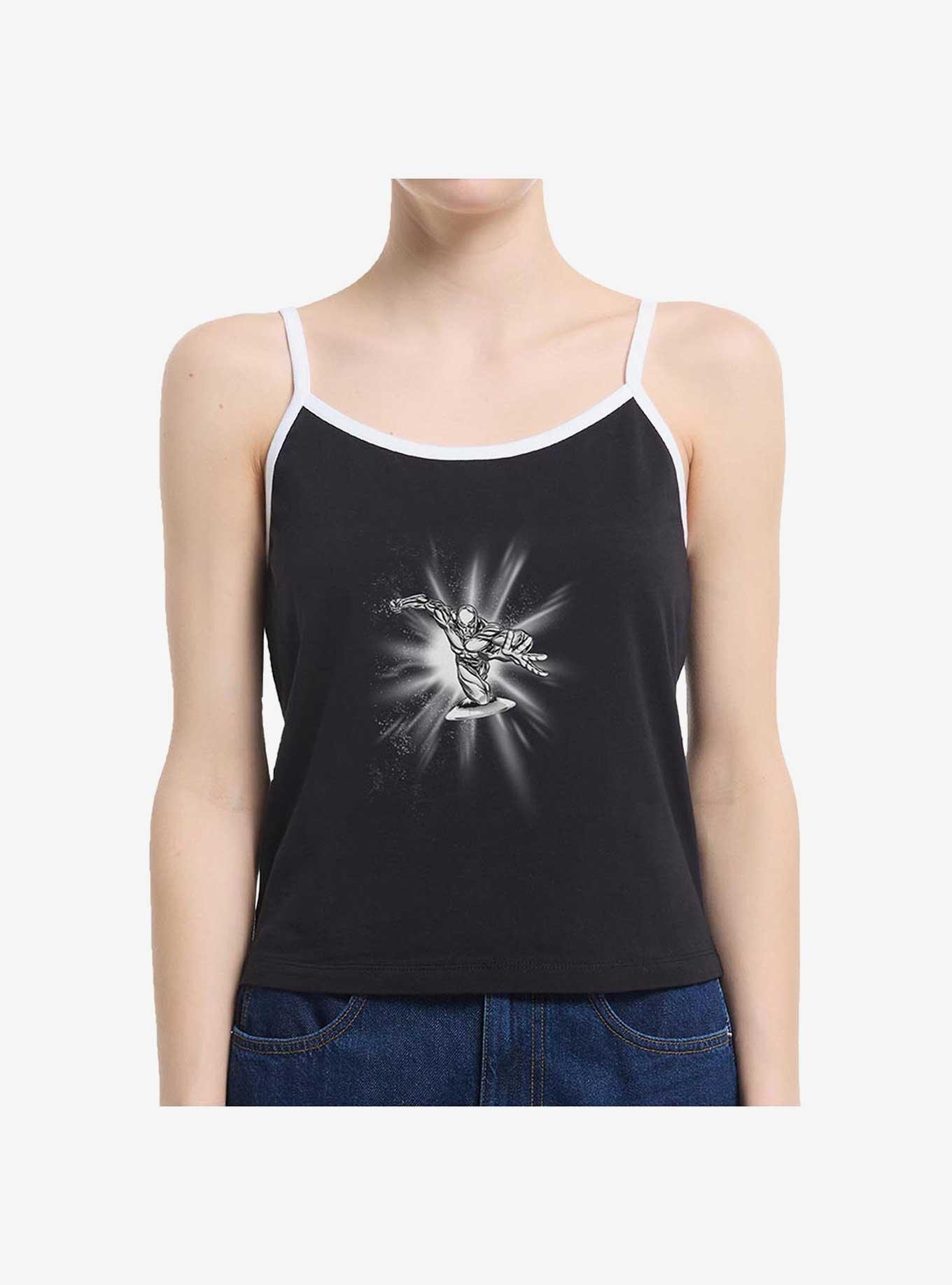 Marvel Fantastic Four Billboard Silver Surfer Girls Cami, BLACK, hi-res
