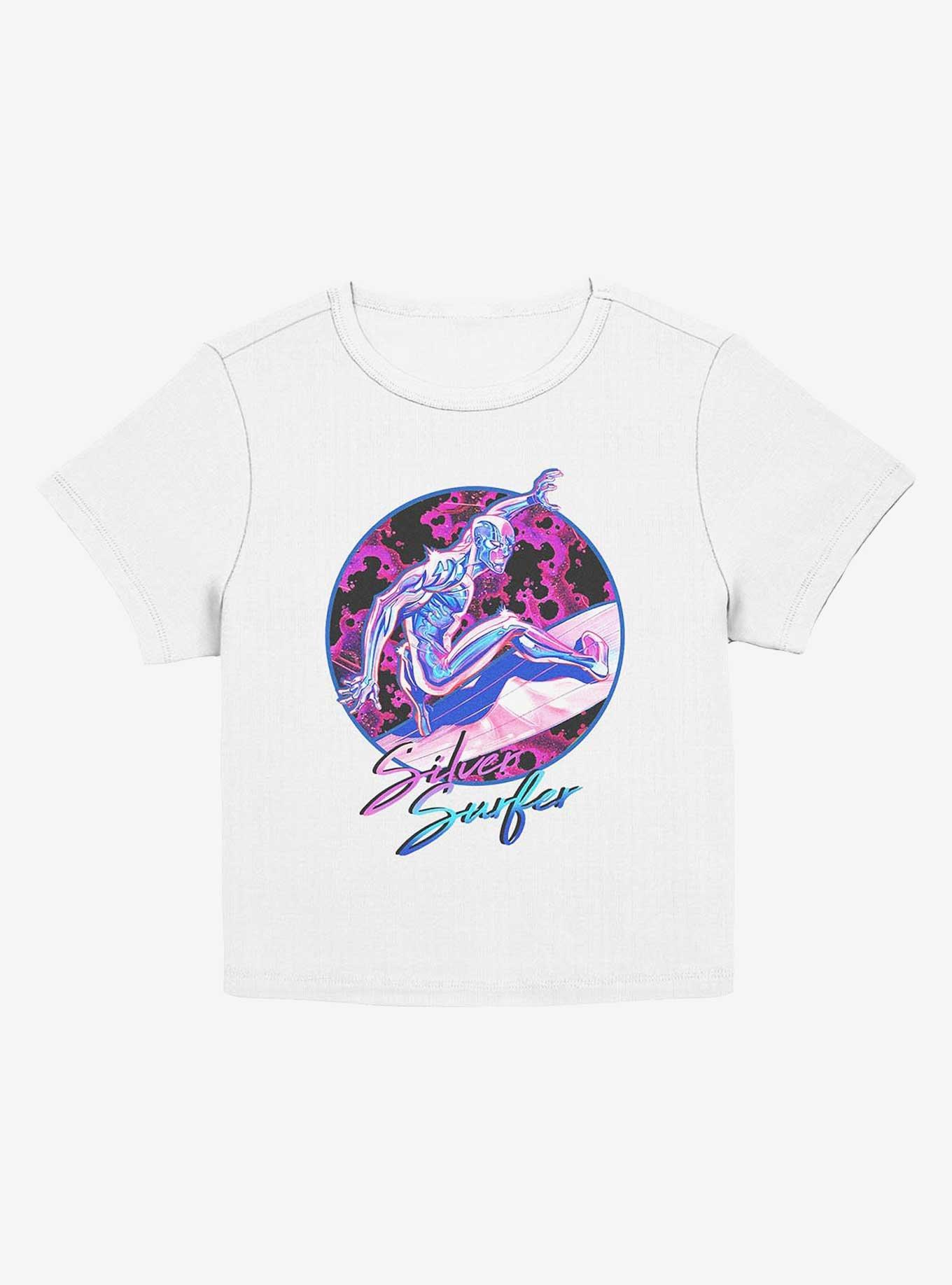 Marvel Fantastic Four Silver Surfer 90s Vibe Girls Baby T-Shirt